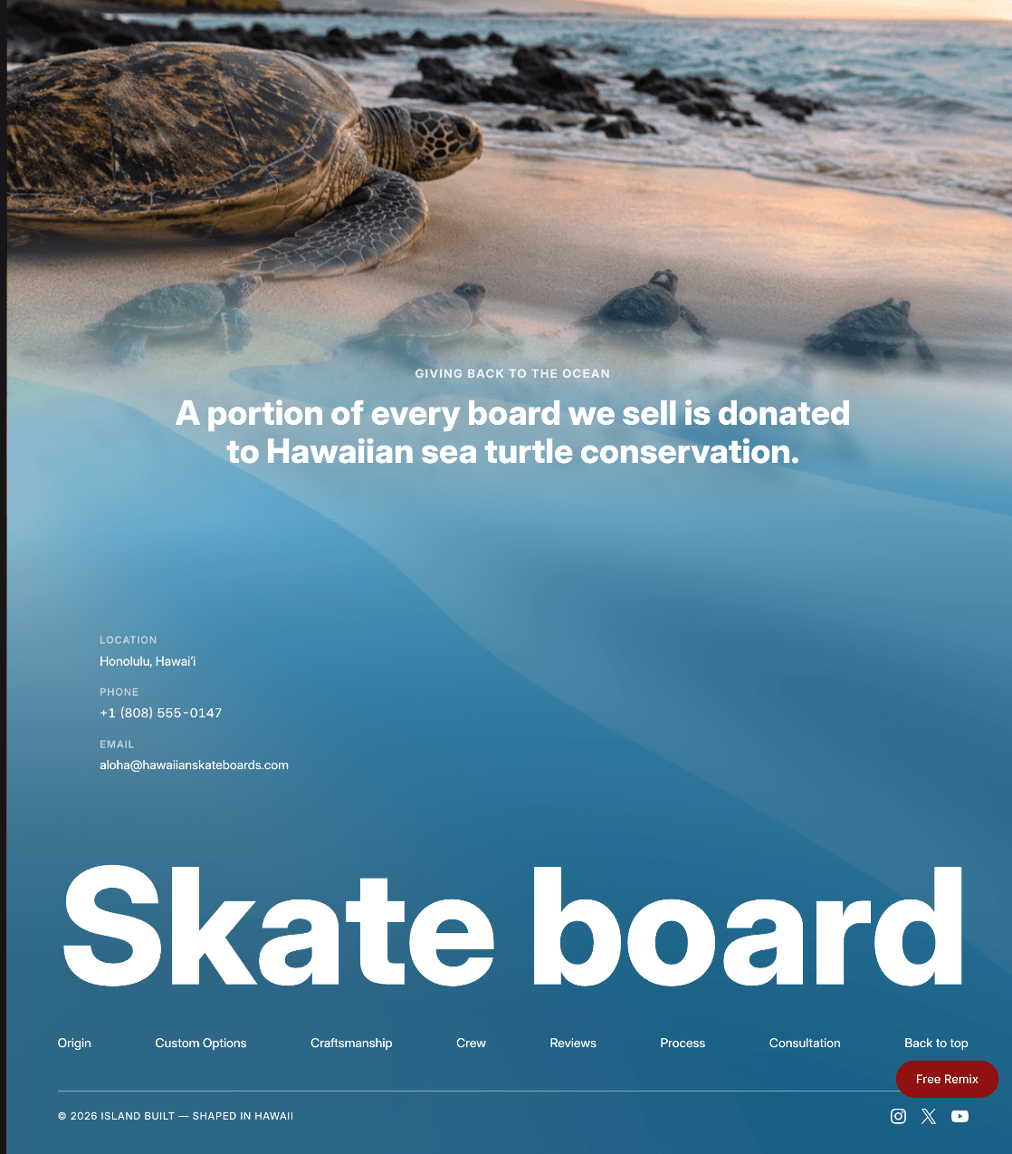 Hawaiian Skate