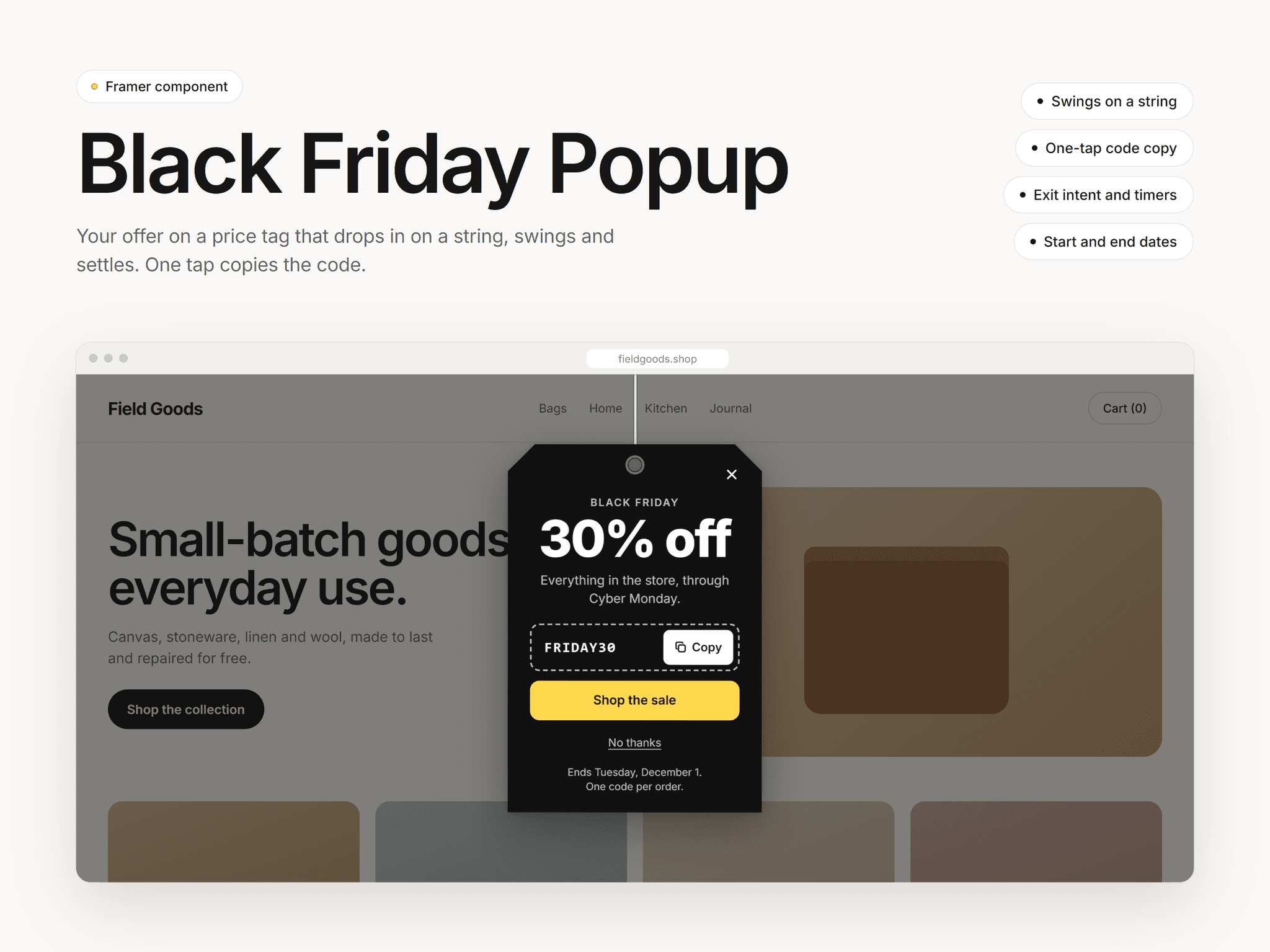Black Friday Popup