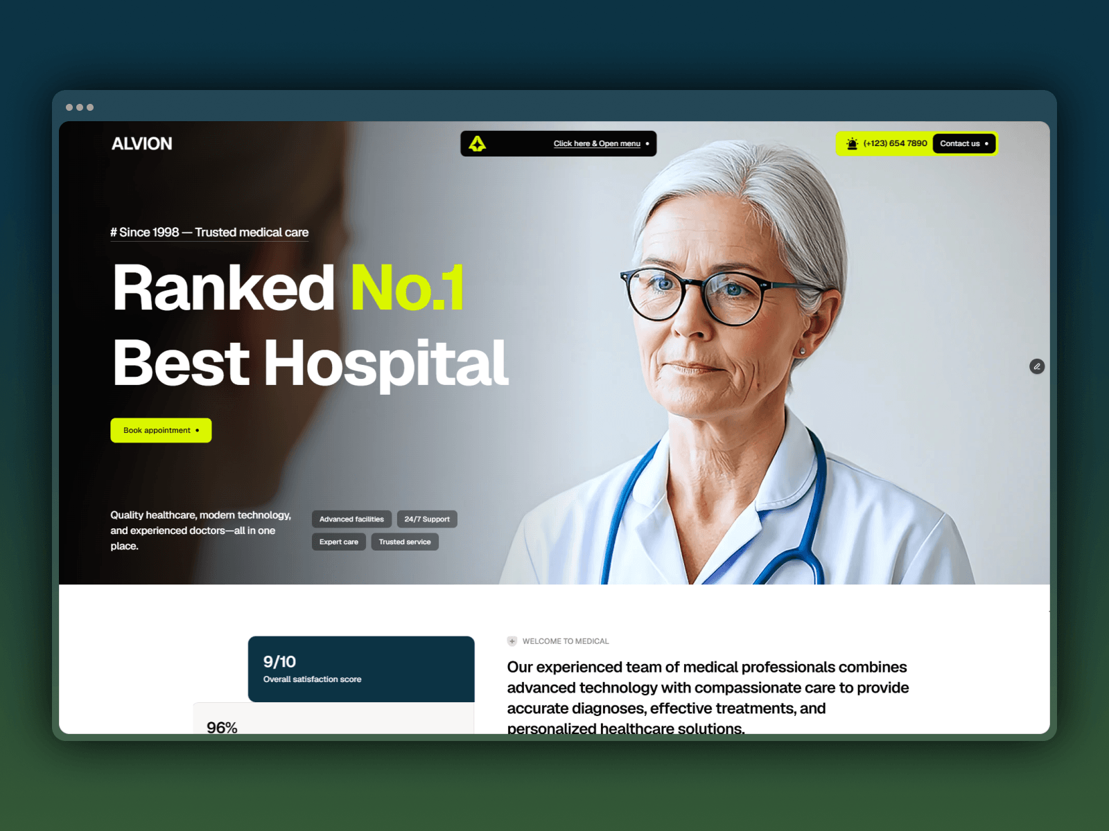 Alvion – Medical & Healthcare Framer TemplateAlvion is a modern, responsive, and professionally designed website template created for healthcare providers who want to establish a trustworthy online presence. Built with Framer, Alvion combines clean design, fast performance, and user-friendly customization, making it an excellent choice for hospitals, medical clinics, healthcare centers, family physicians, dentists, pediatricians, physiotherapists, diagnostic laboratories, telemedicine providers, wellness centers, healthcare startups, and independent medical professionals.