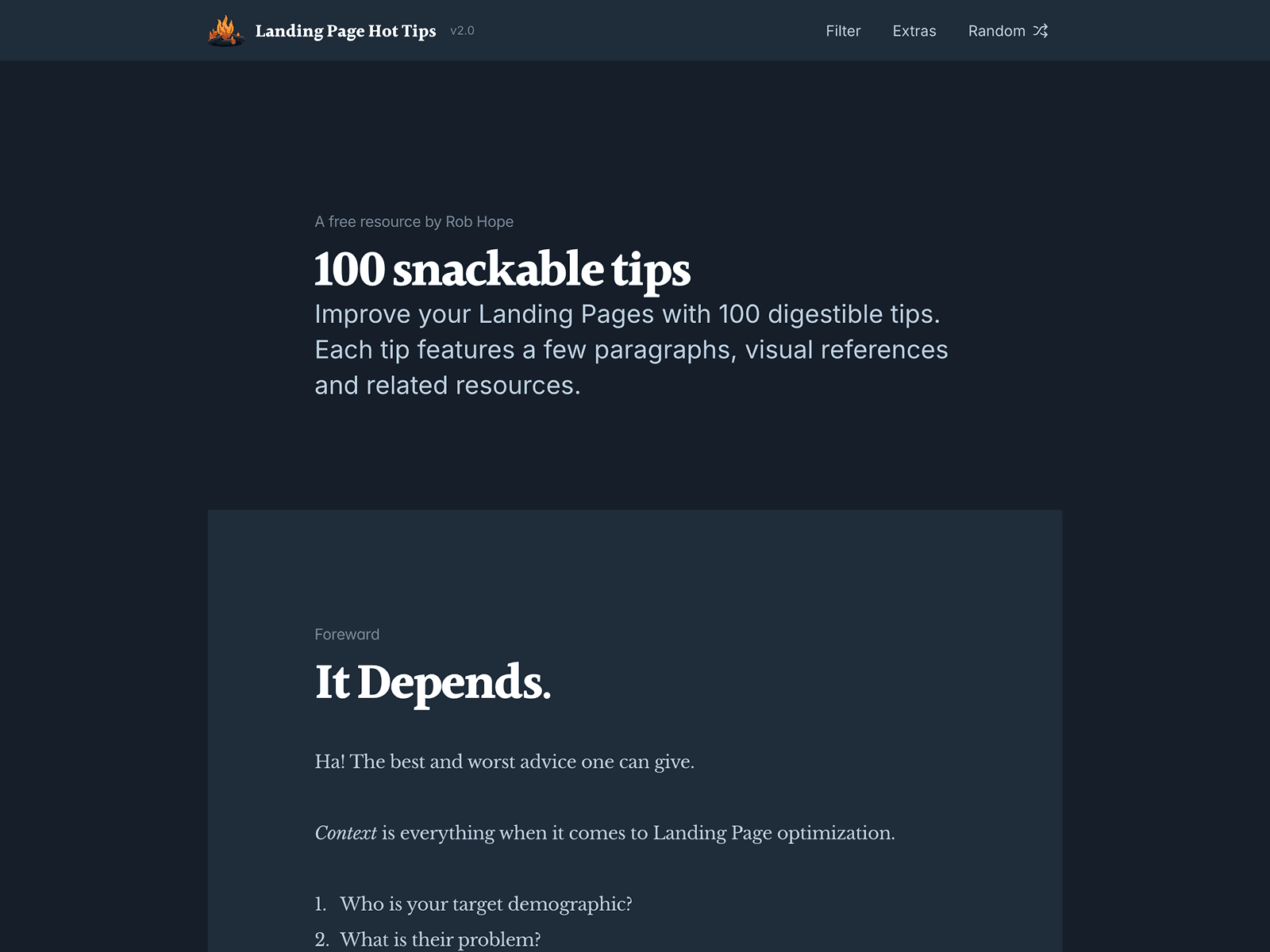 Landing Page HotTips