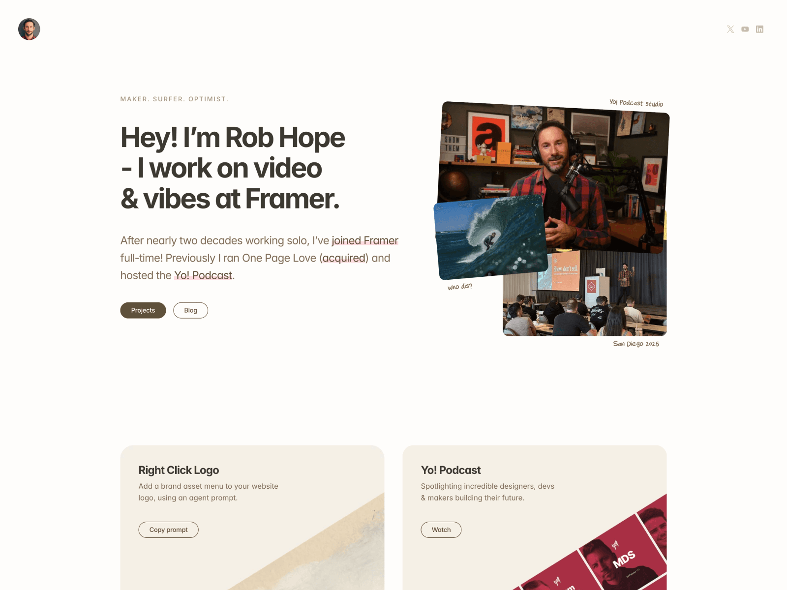 Rob Hope website
