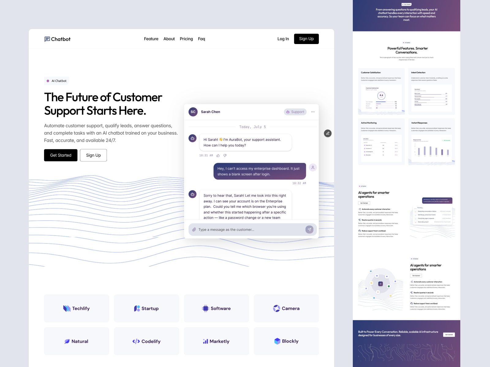 Building Clean Saas landing pages template that build trust, look great, and clearly communicates the product. No clutter. Just thoughtful designs.