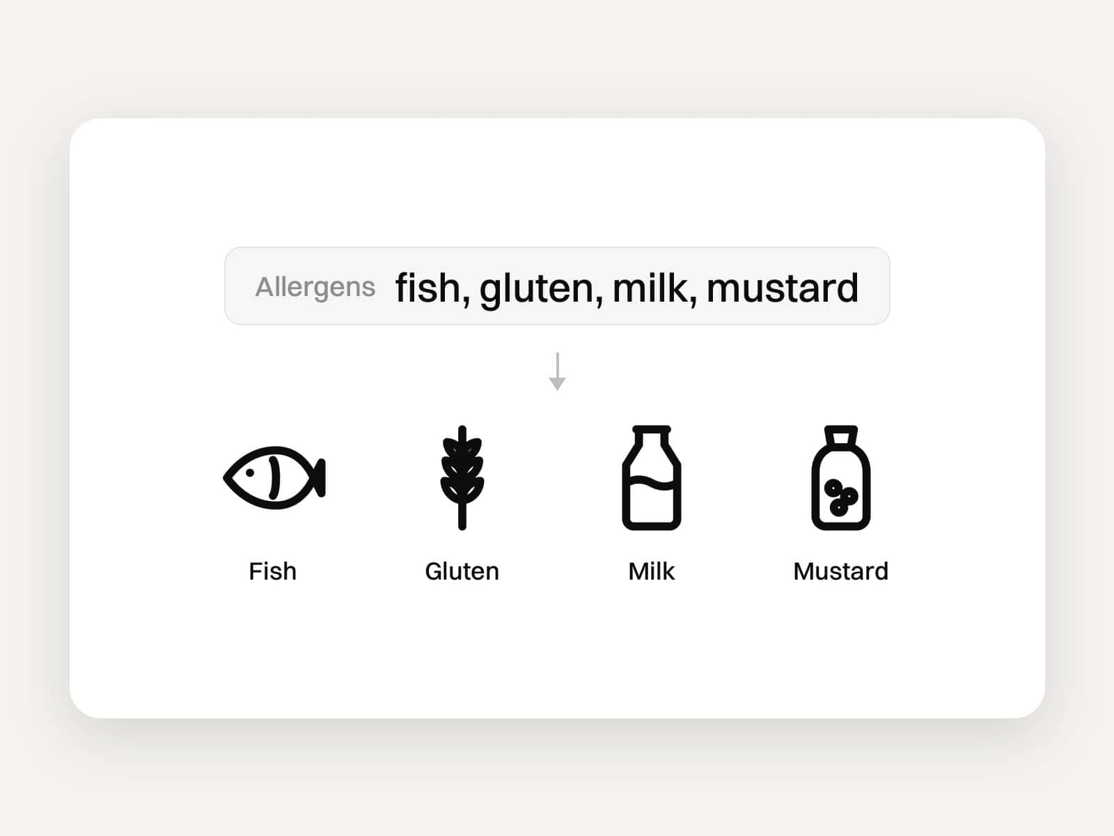 EU Allergen Icons