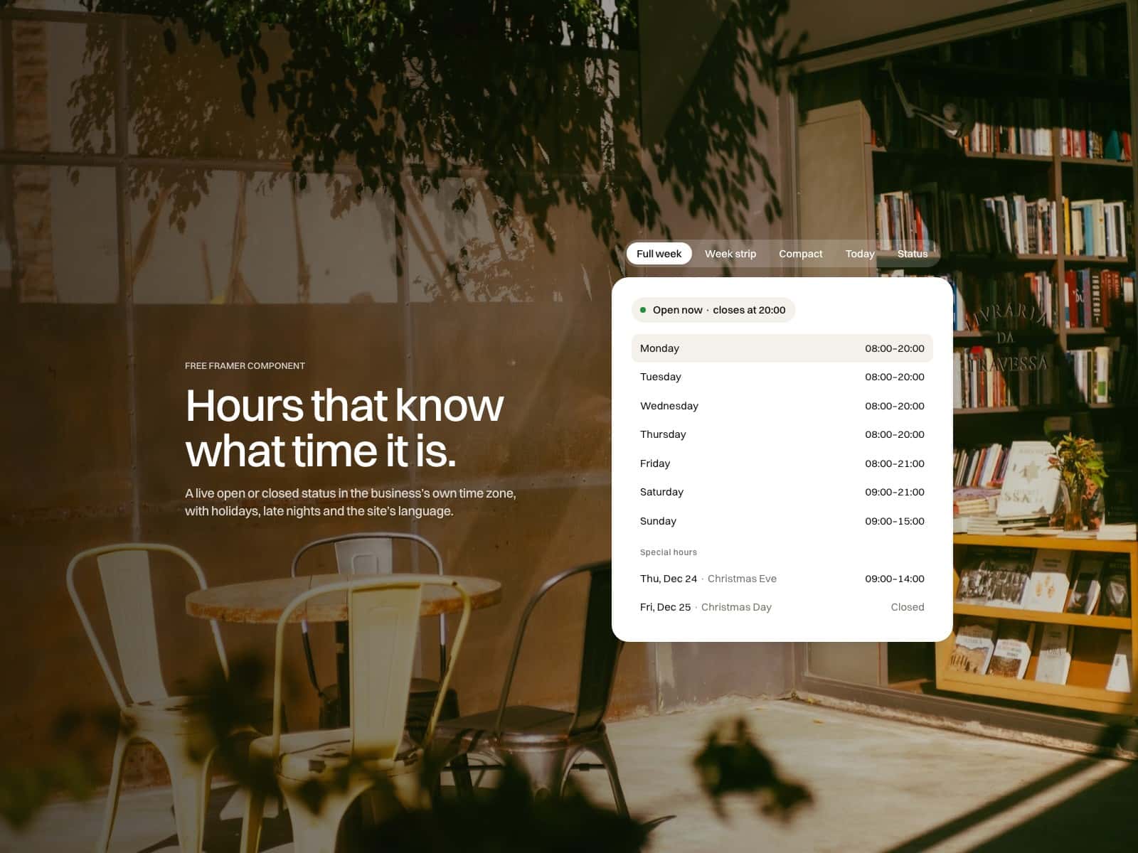 Open Hours Live