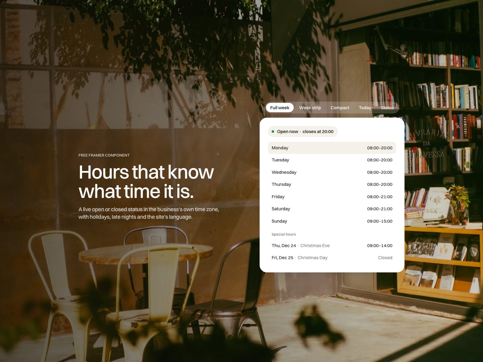 Open Hours Live
