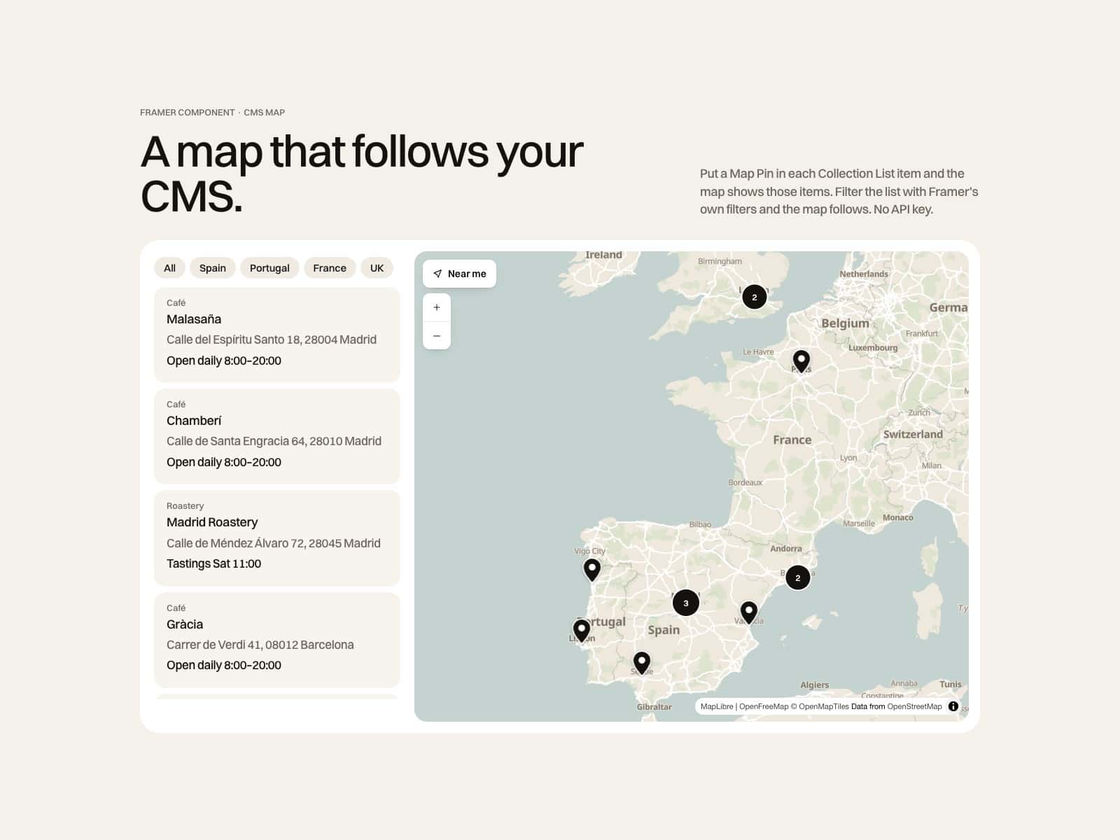 CMS Locations Map