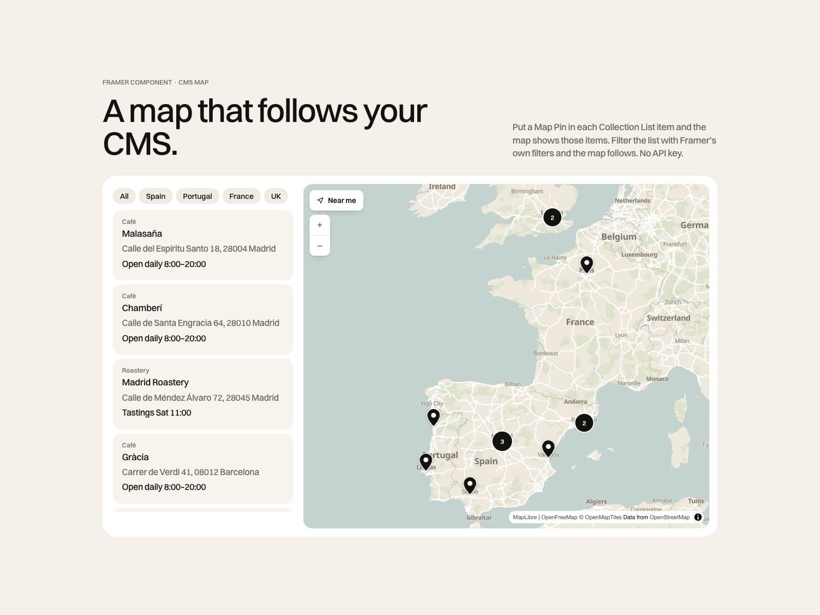 CMS Locations Map