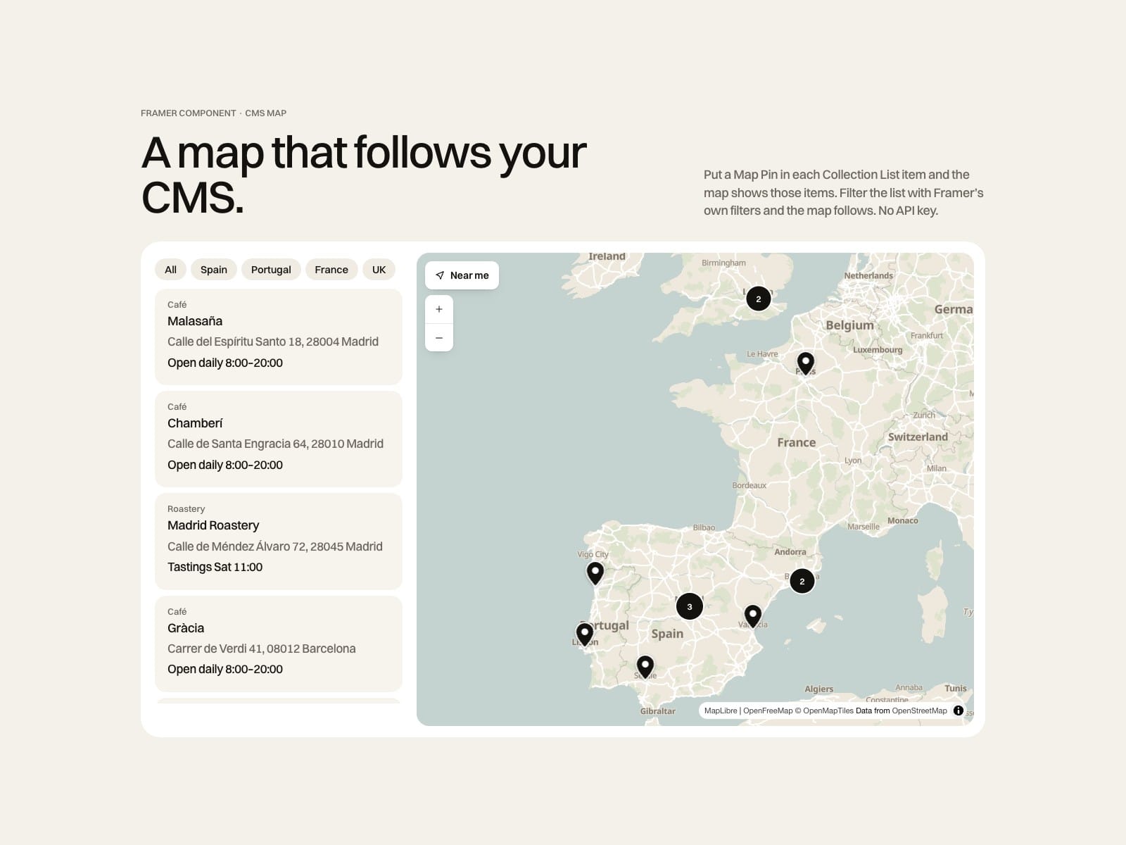 CMS Locations Map