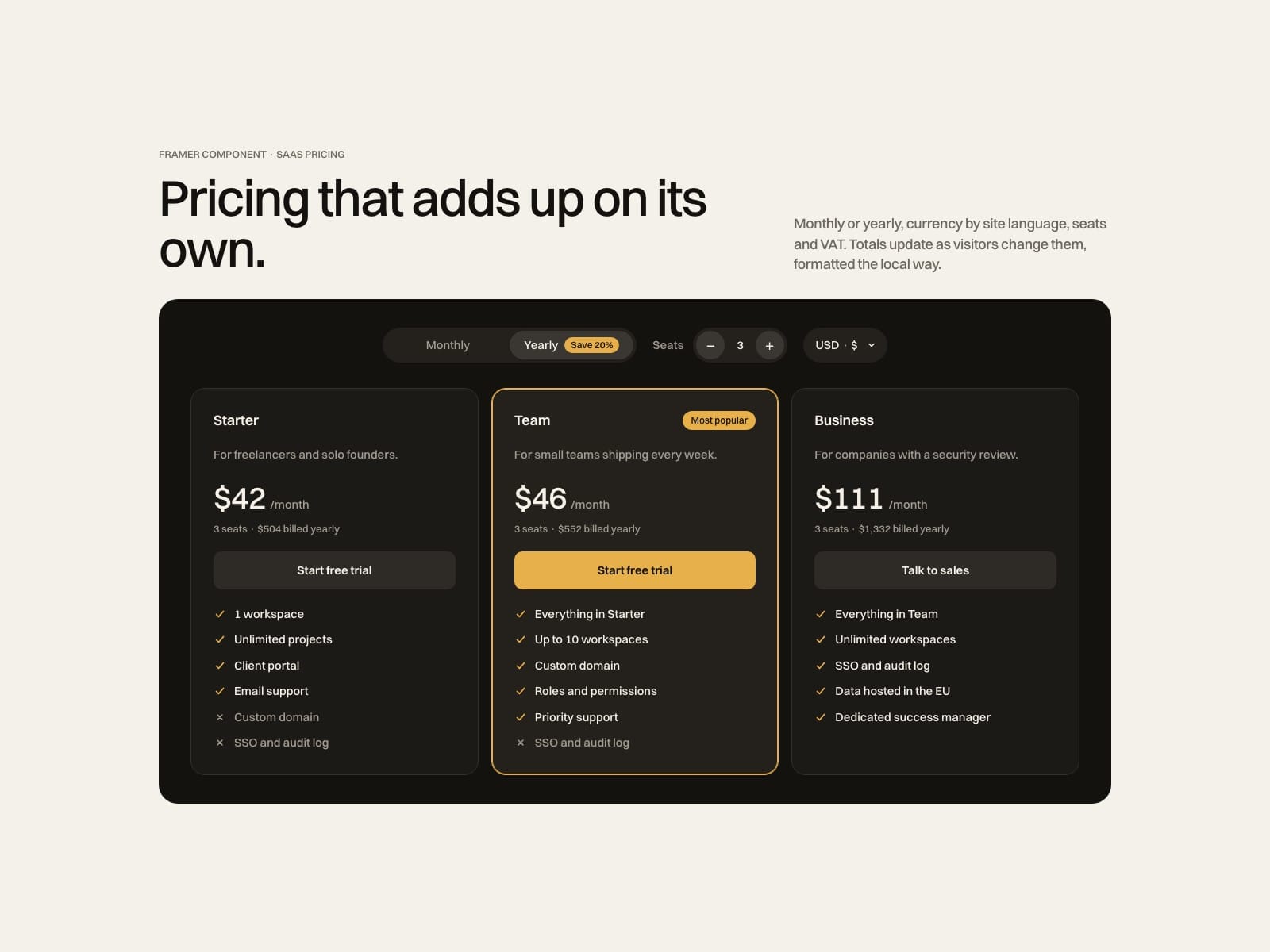 Pricing Switch