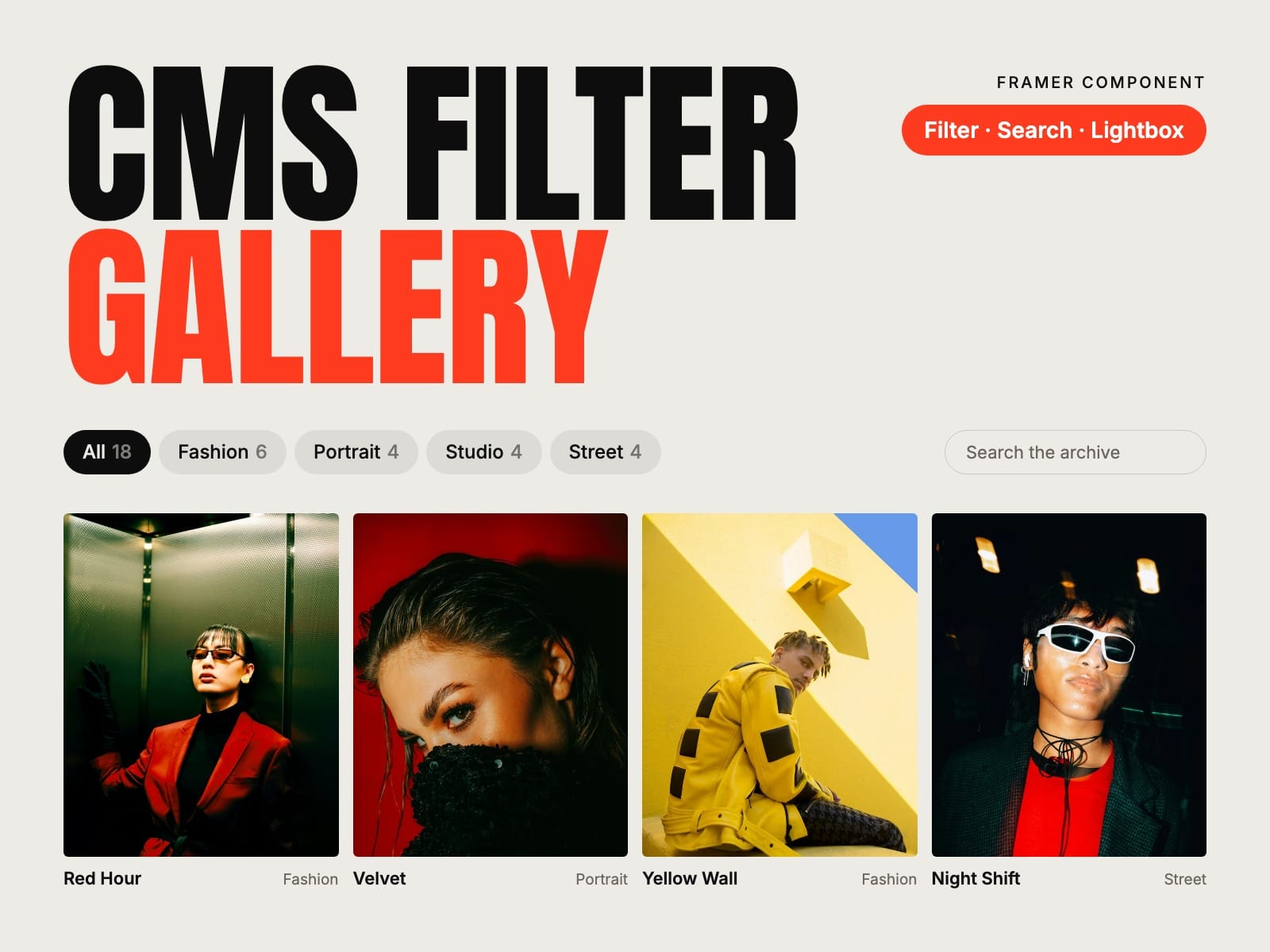CMS Filter Gallery