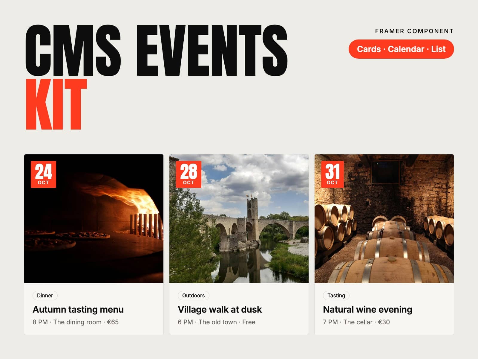 CMS Events Kit