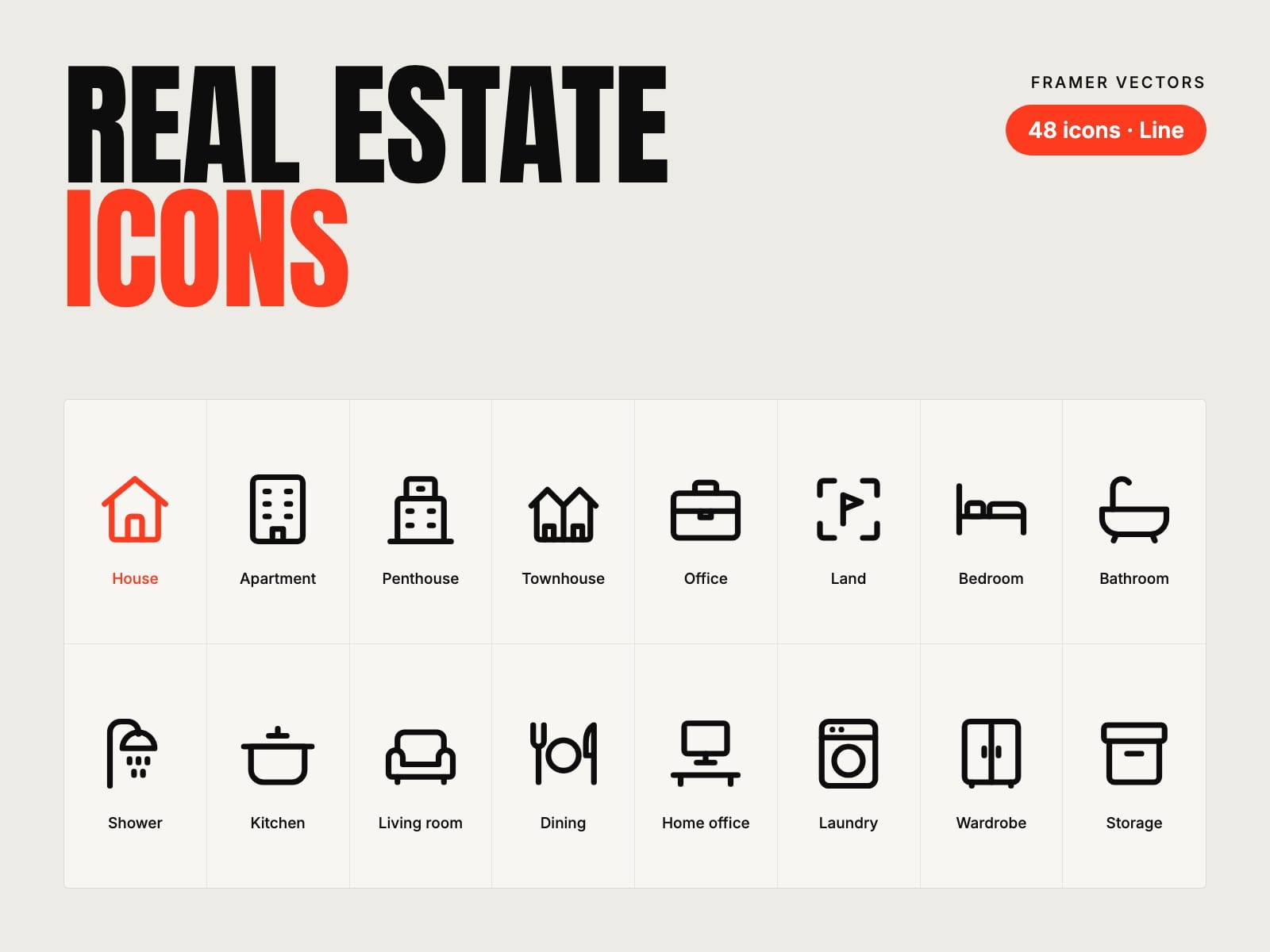 Real Estate Icons