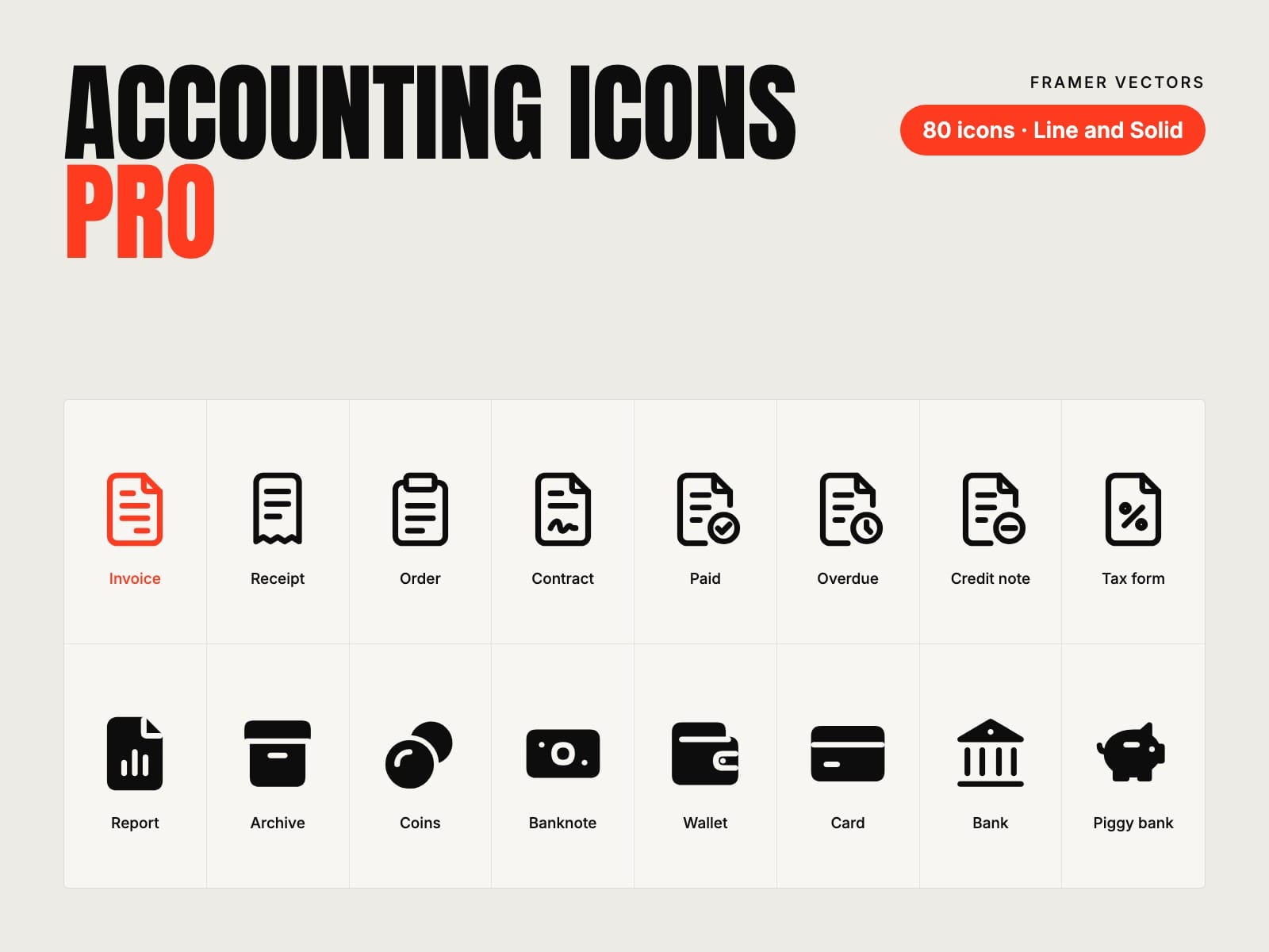 Accounting Icons Pro