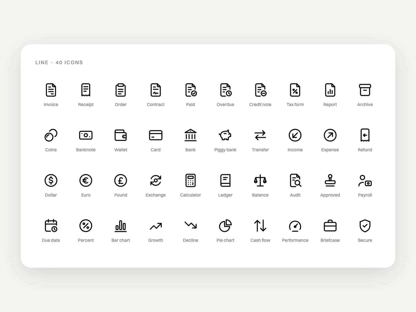 Accounting Icons Pro