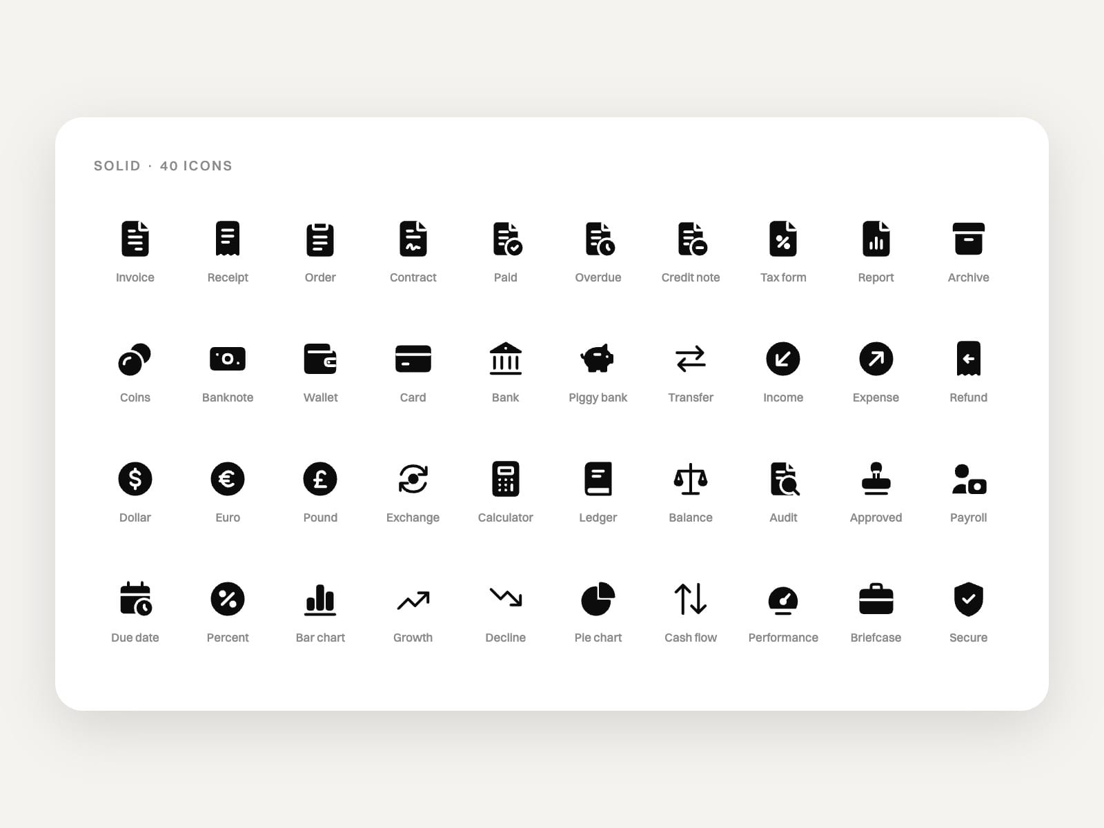 Accounting Icons Pro