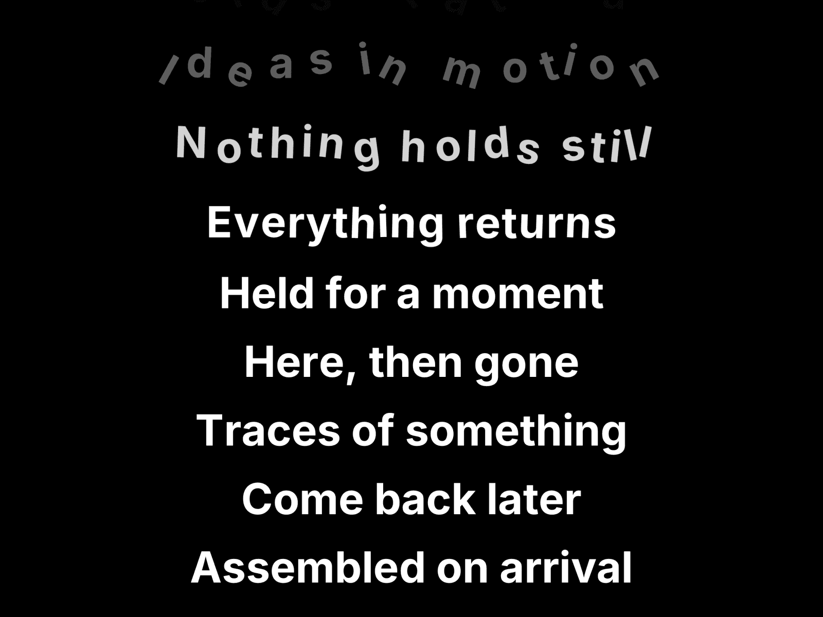 Parting Words