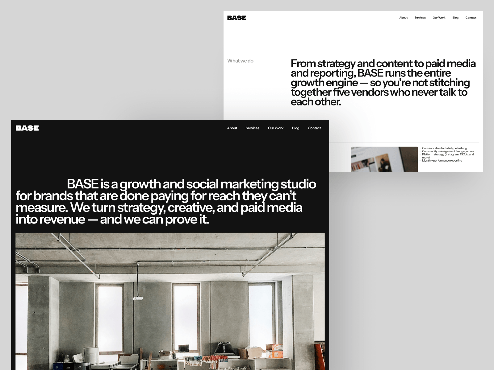 Growth with Base