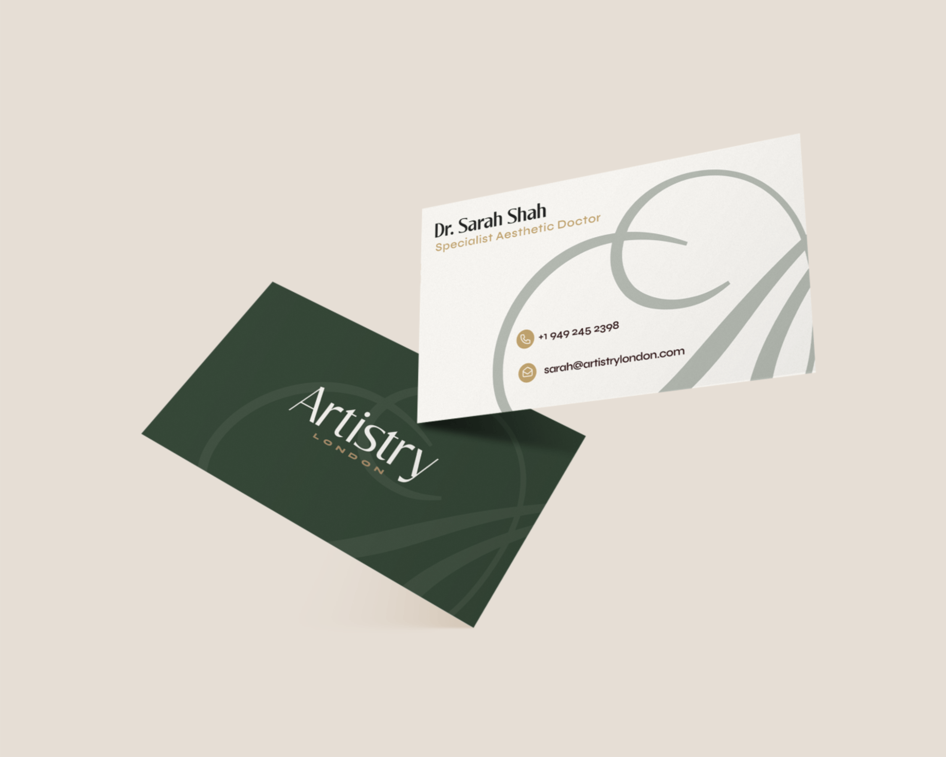 Brand Design for Beauty Clinic Based in London. Check out full case study: https://www.behance.net/gallery/254353549/Artistry-London-Brand-Identity-Design