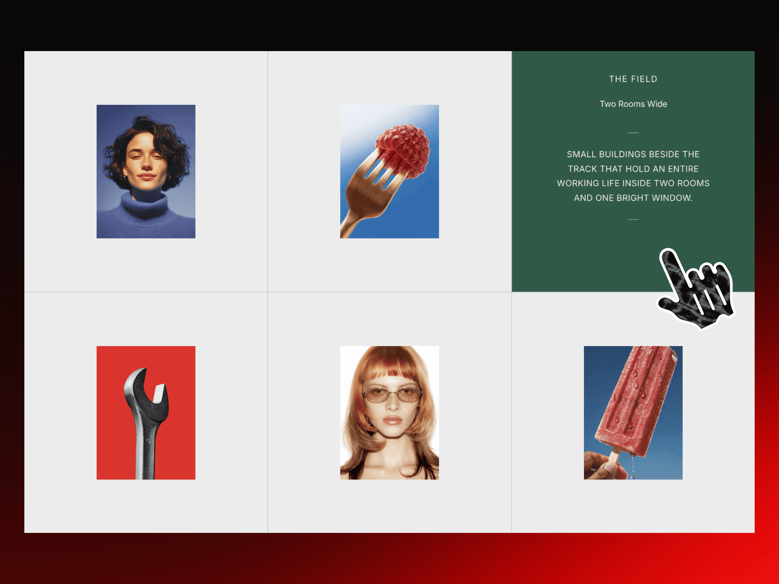 Editorial Hover Grid