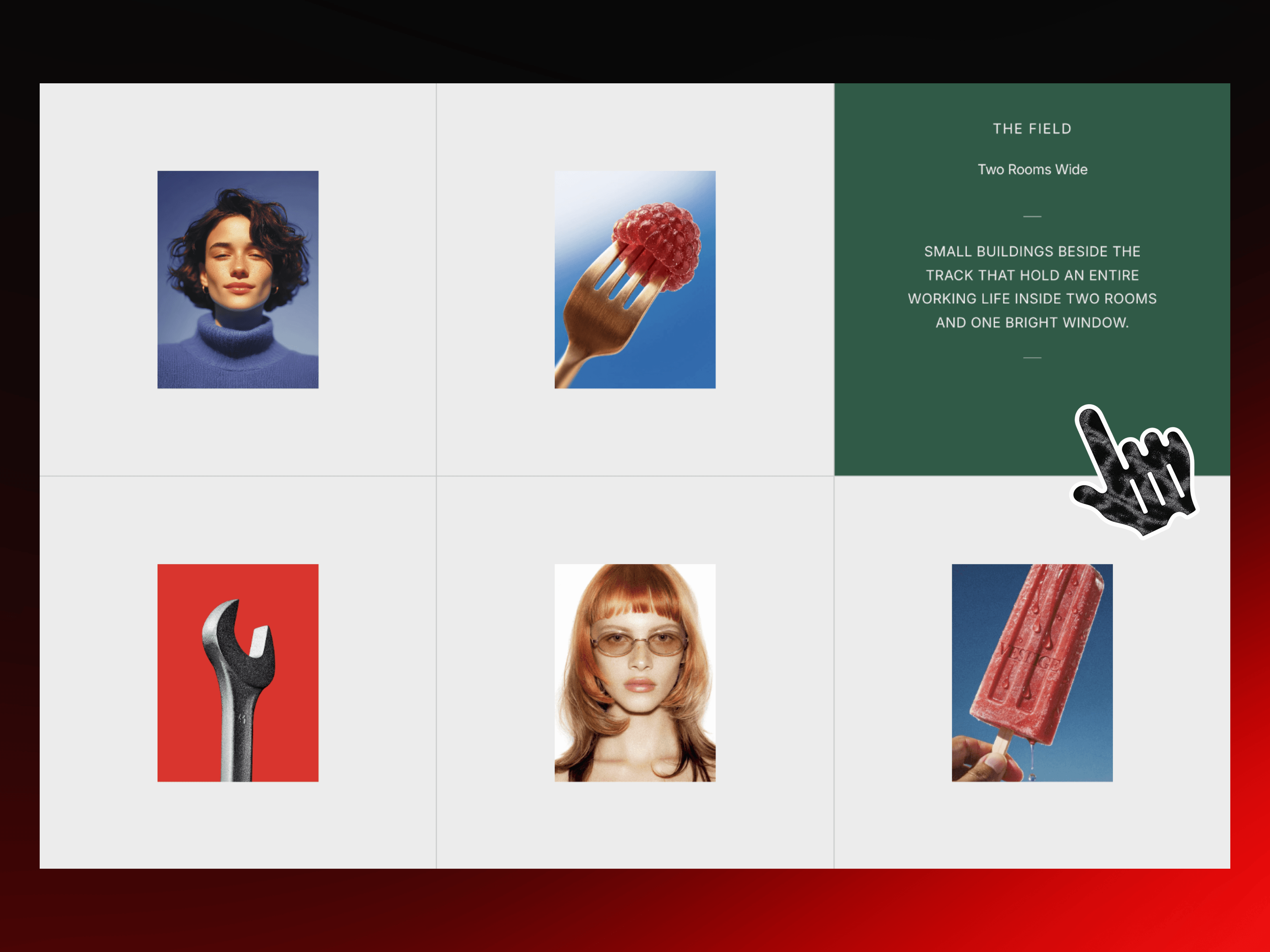 Editorial Hover Grid
