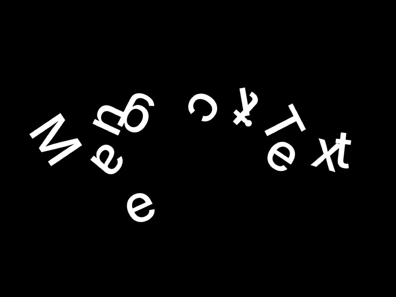 Magnetic Text Effect