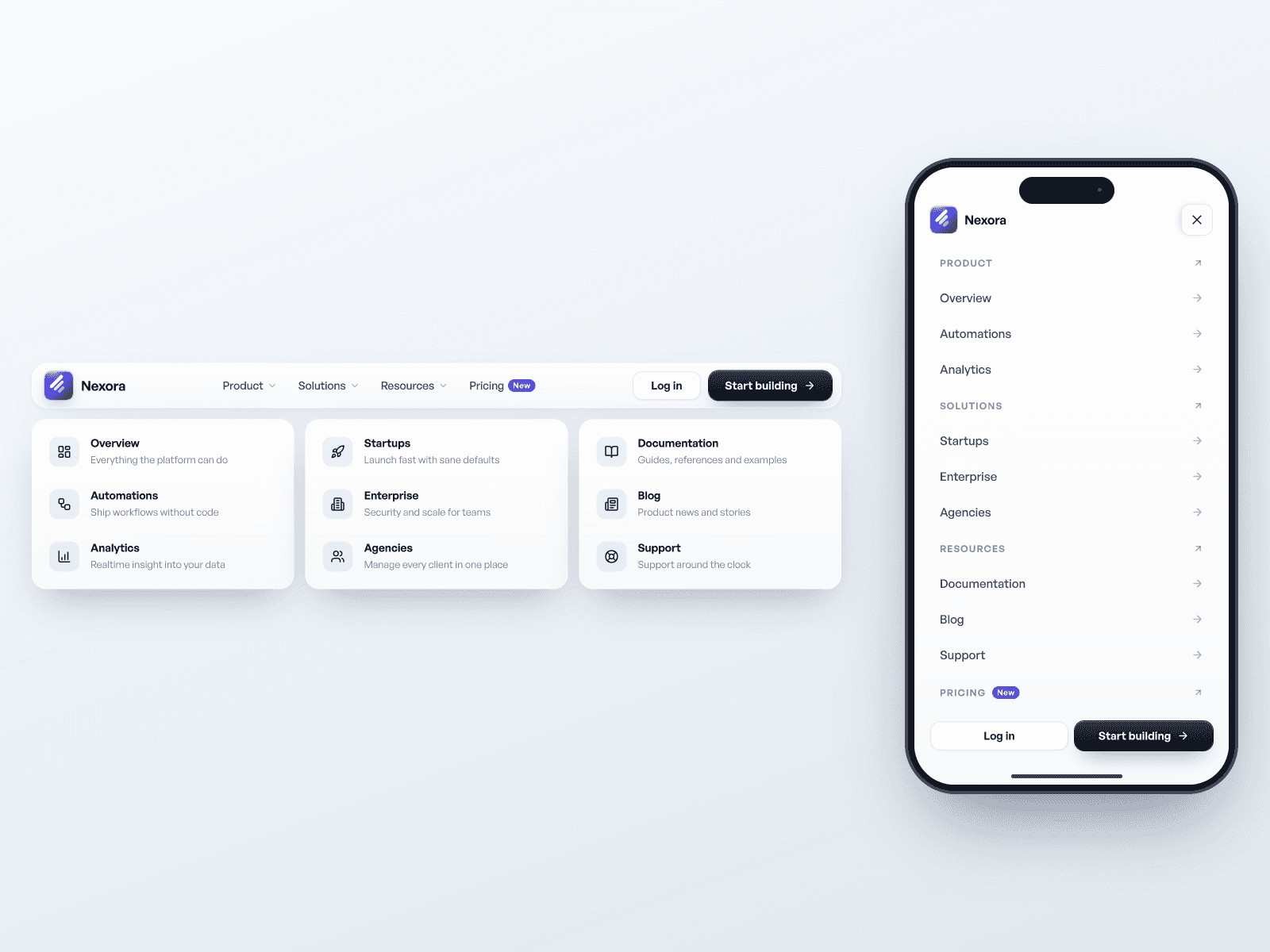 Premium SaaS Navbar