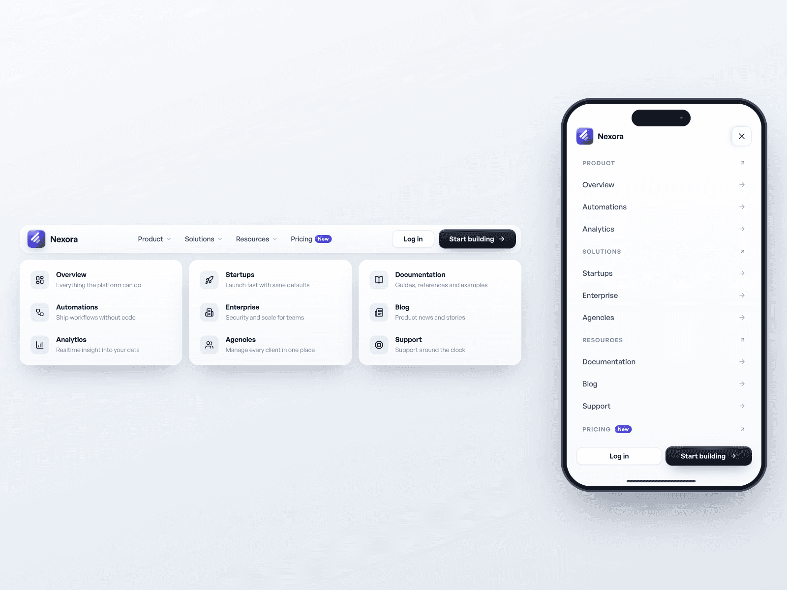 Premium SaaS Navbar