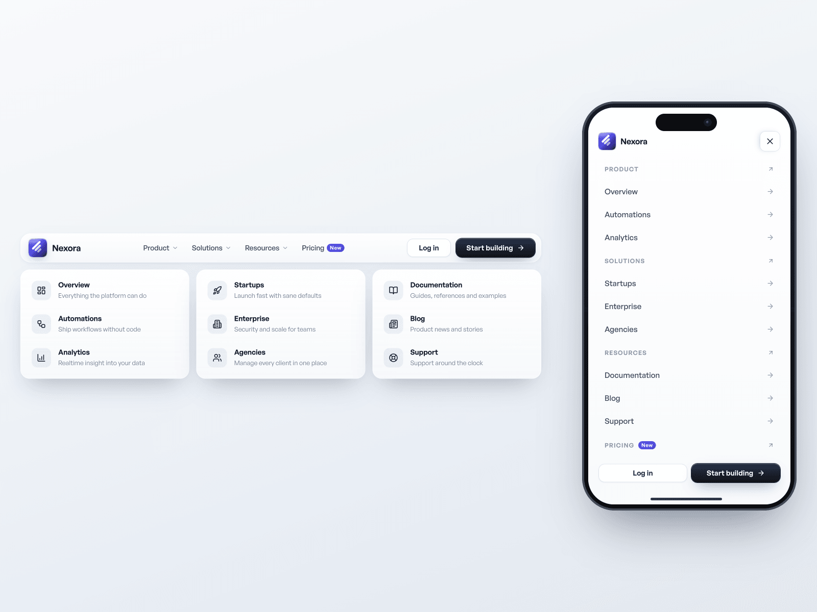 Premium SaaS Navbar