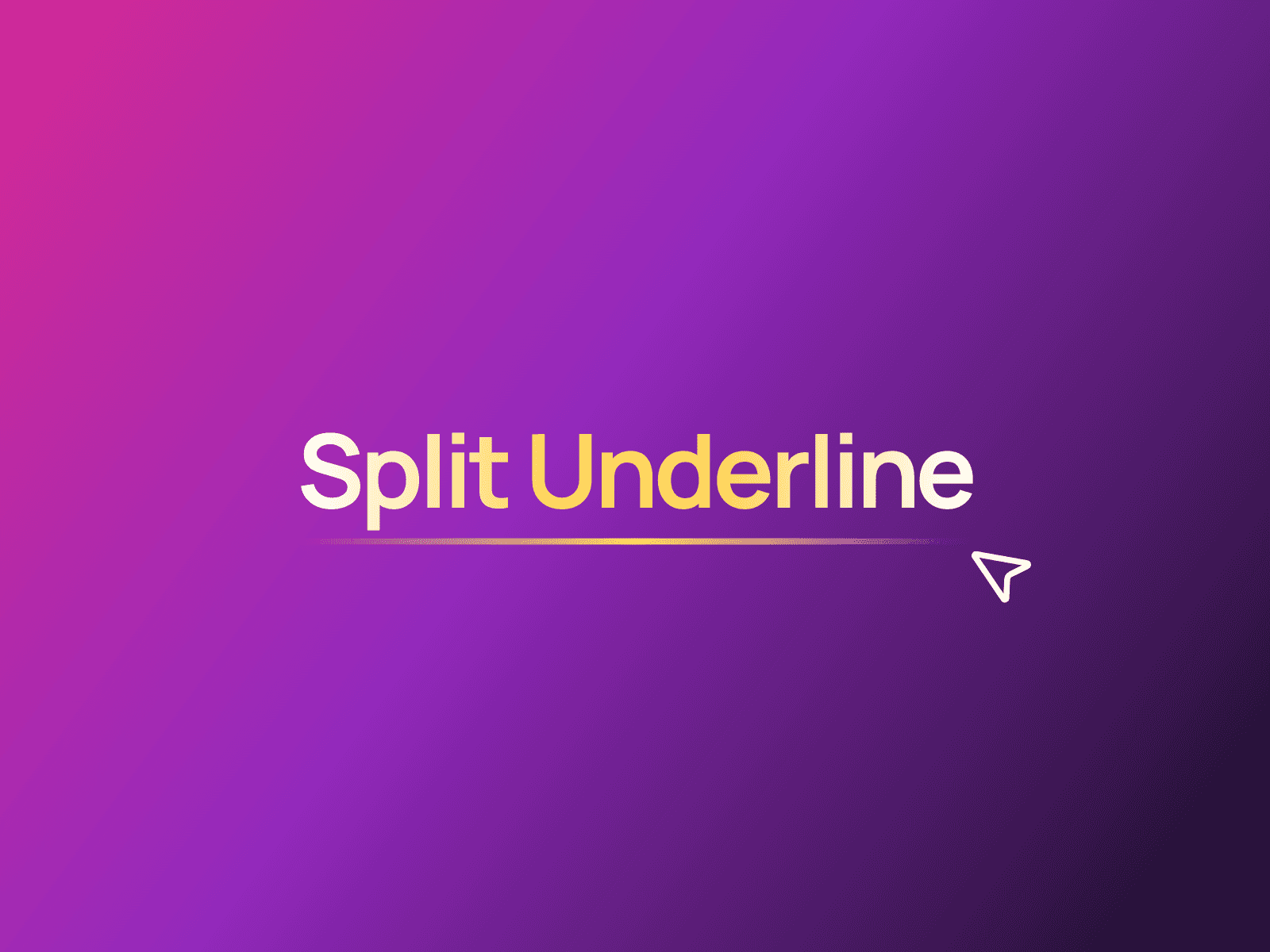 Split Underline Link