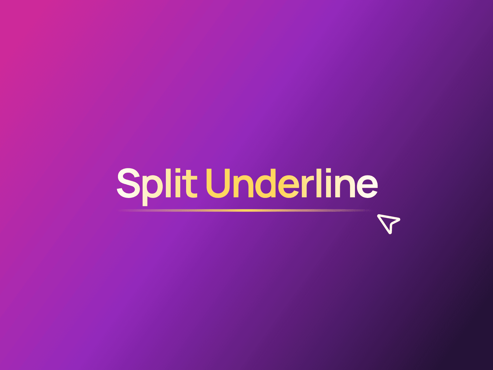 Split Underline Link