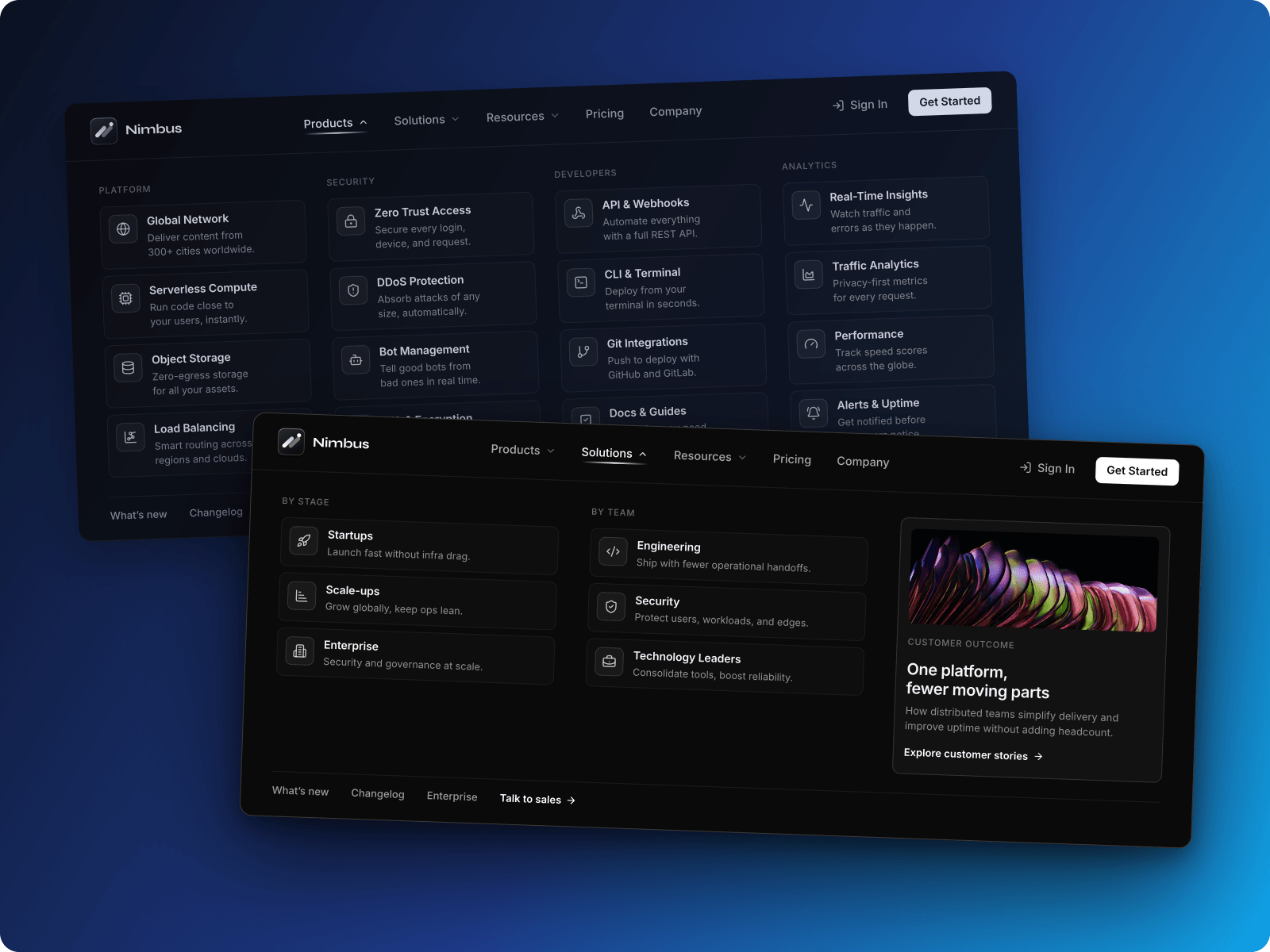 Mega Saas Navigation