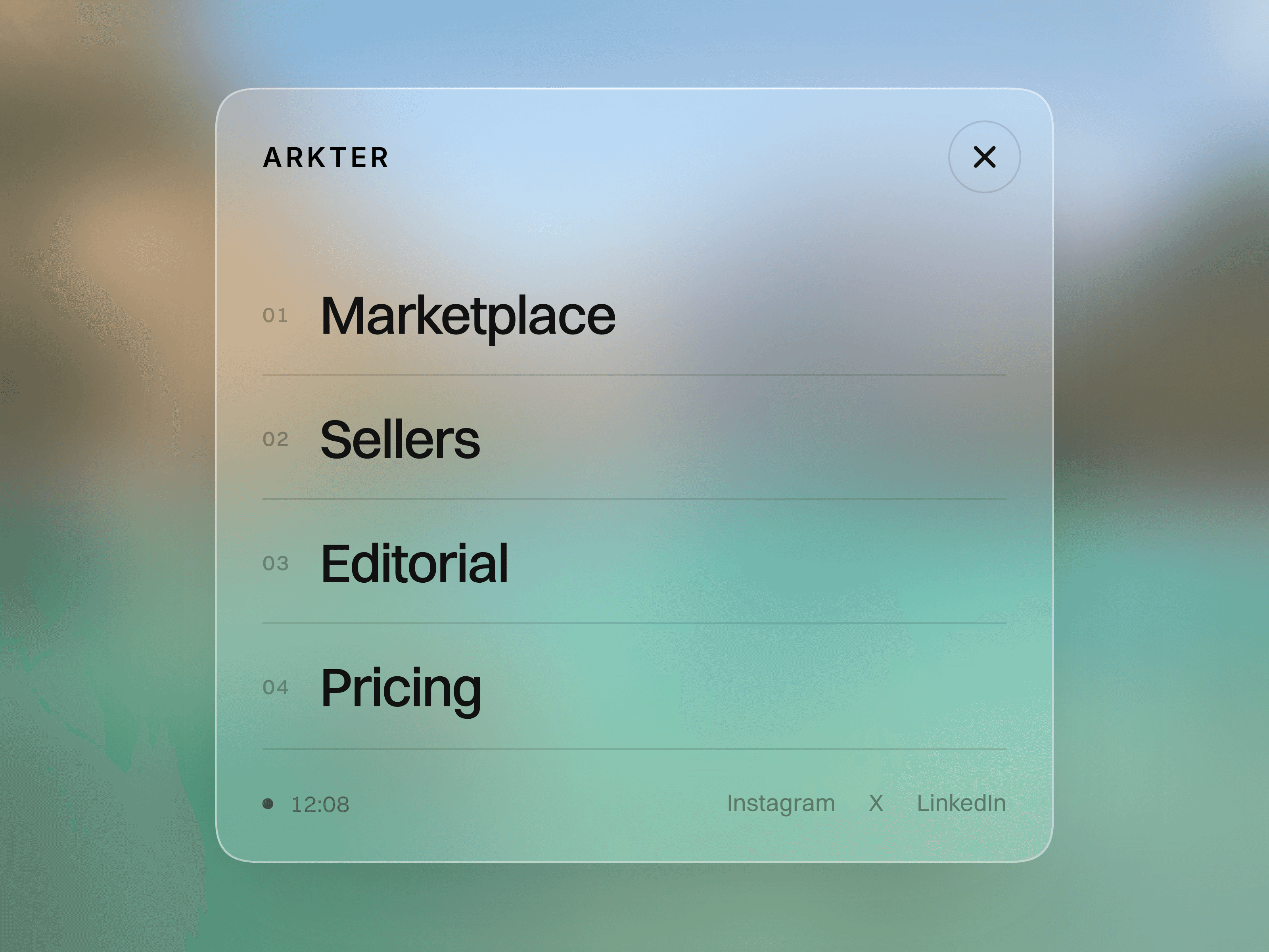 Blur Navigation
