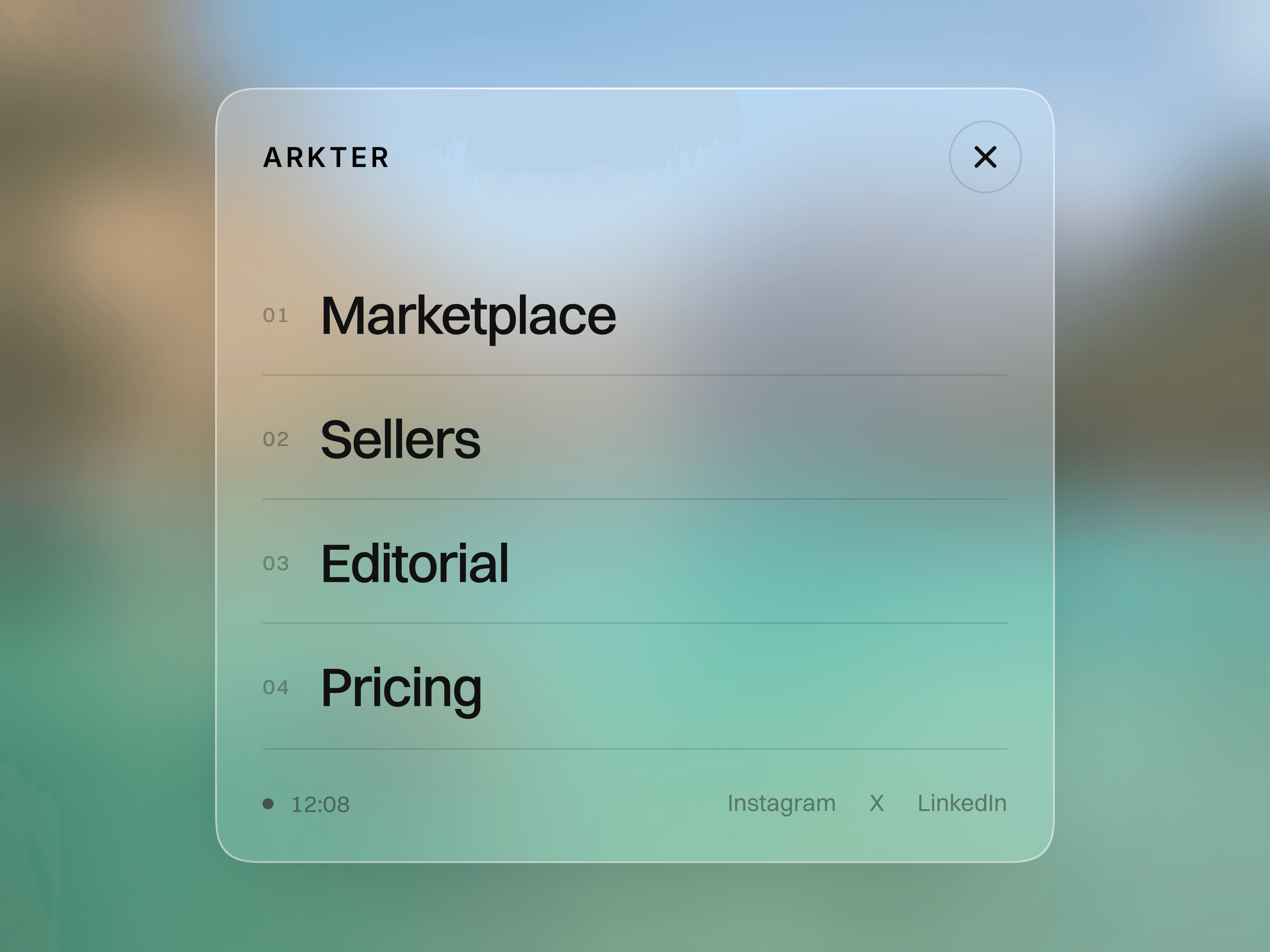 Blur Navigation