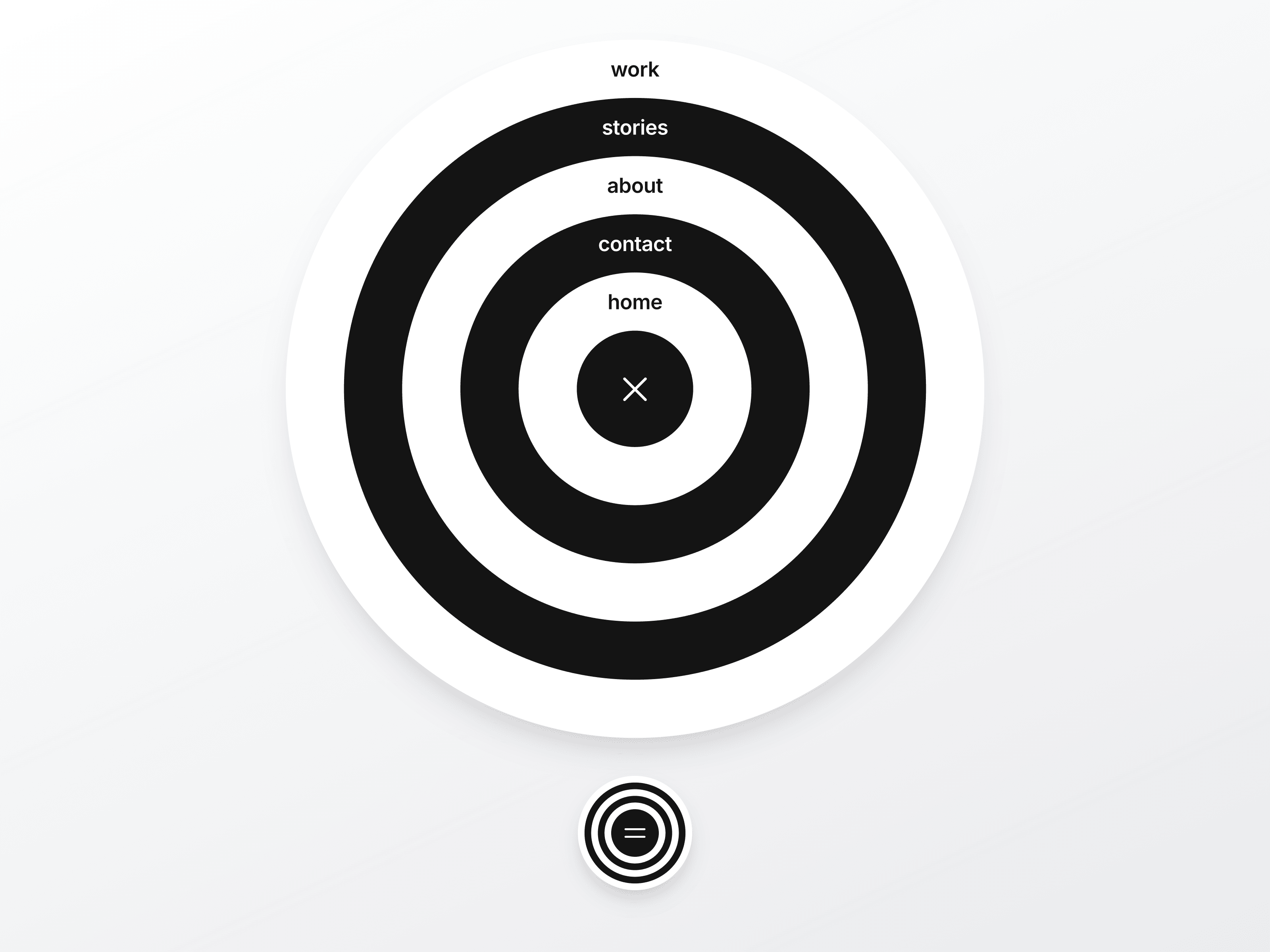 Animated Radial Nav
