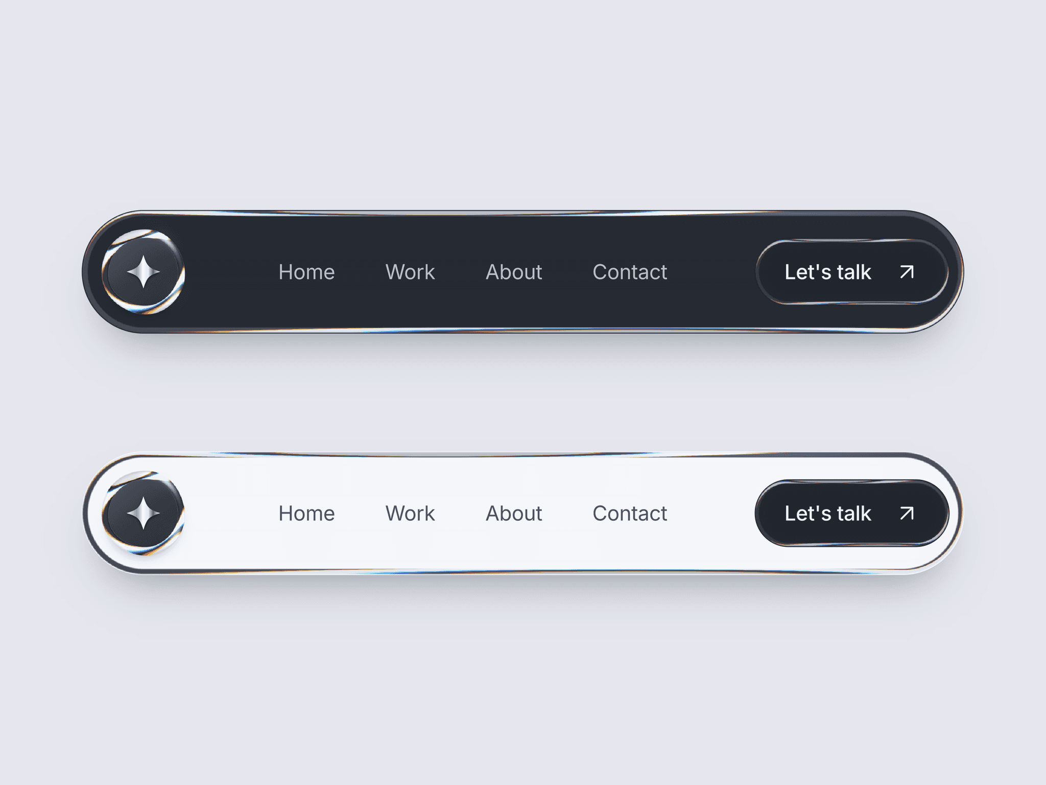 Liquid Metal Navbar