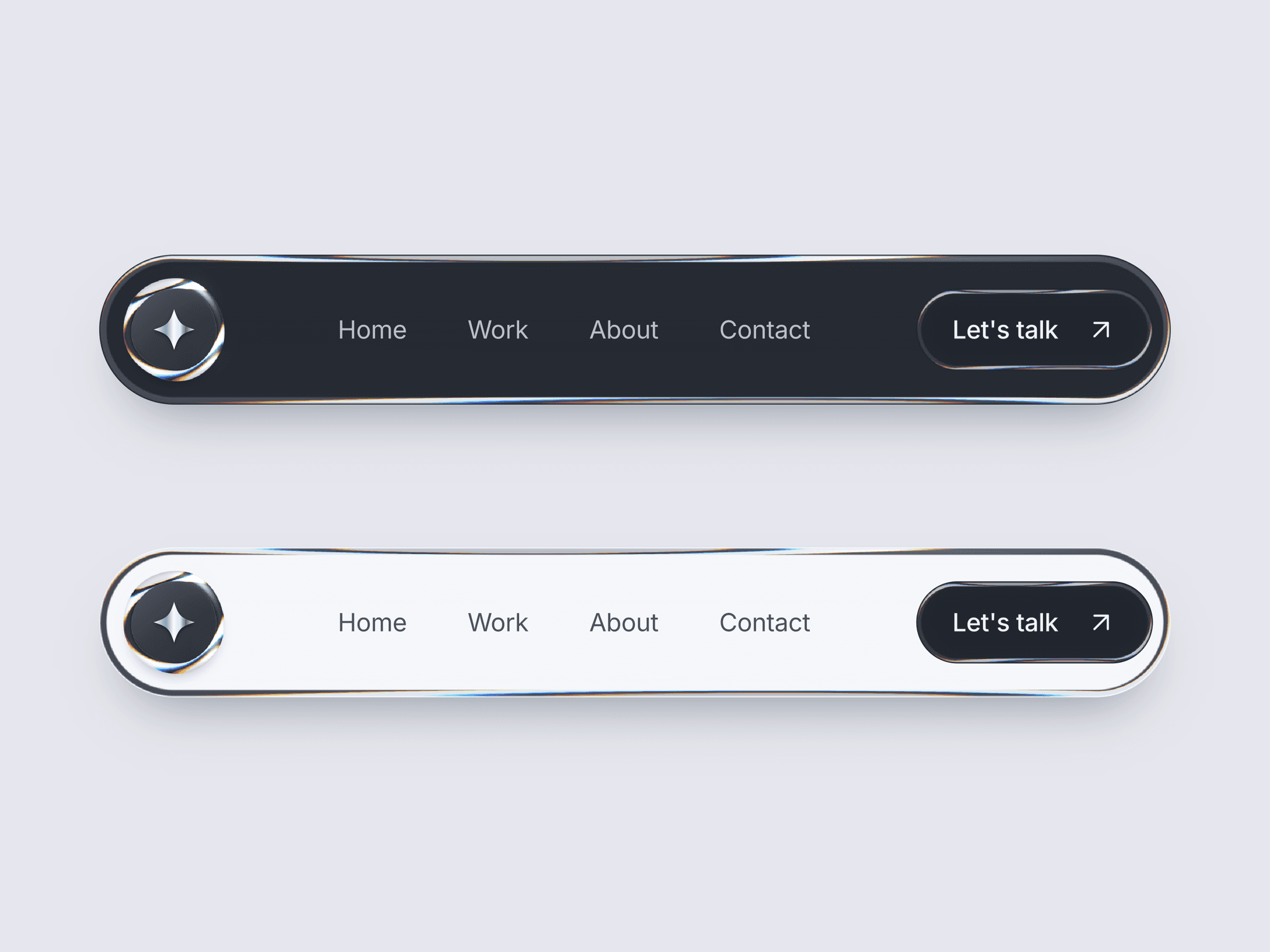 Liquid Metal Navbar