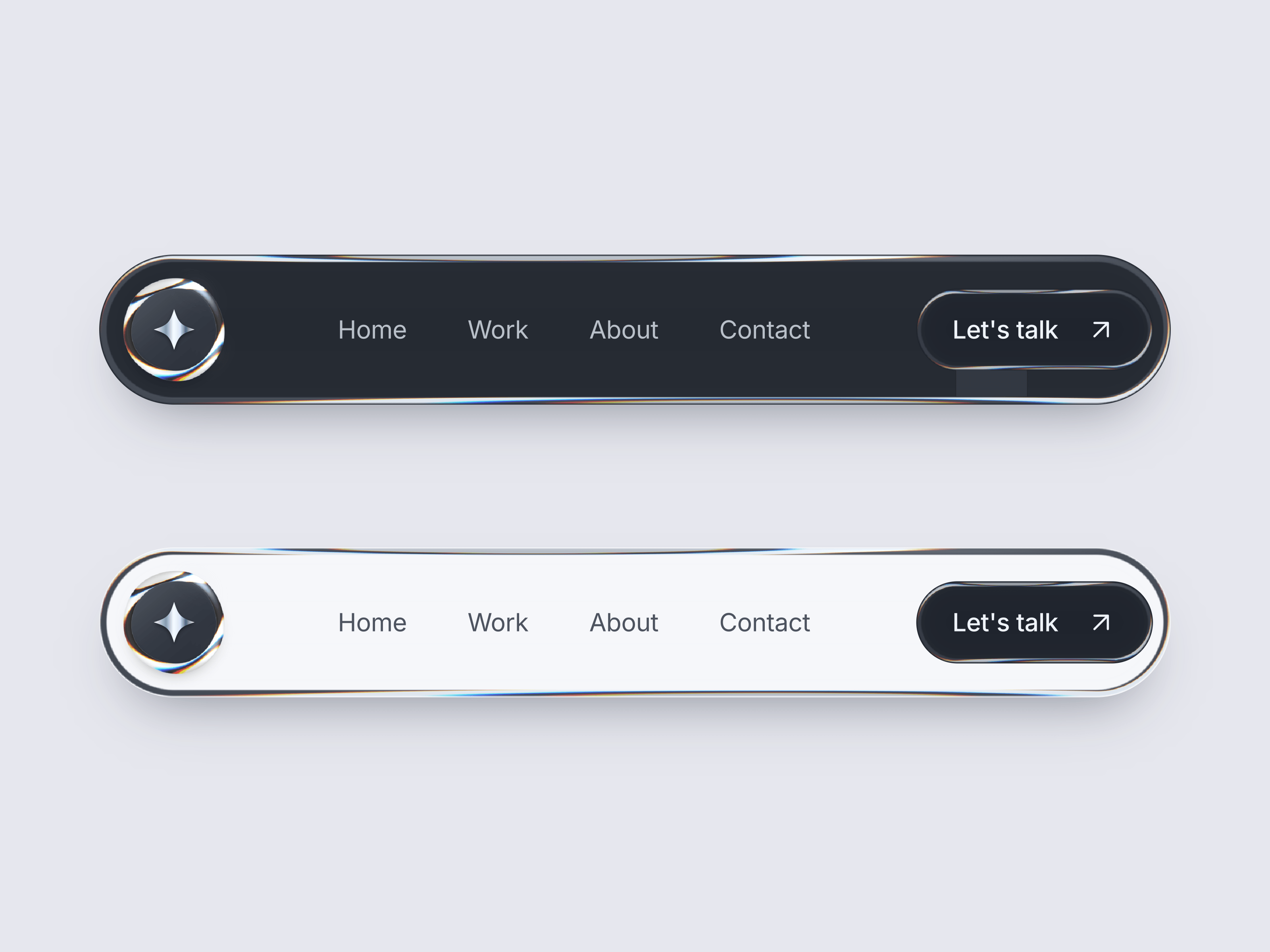 Liquid Metal Navbar