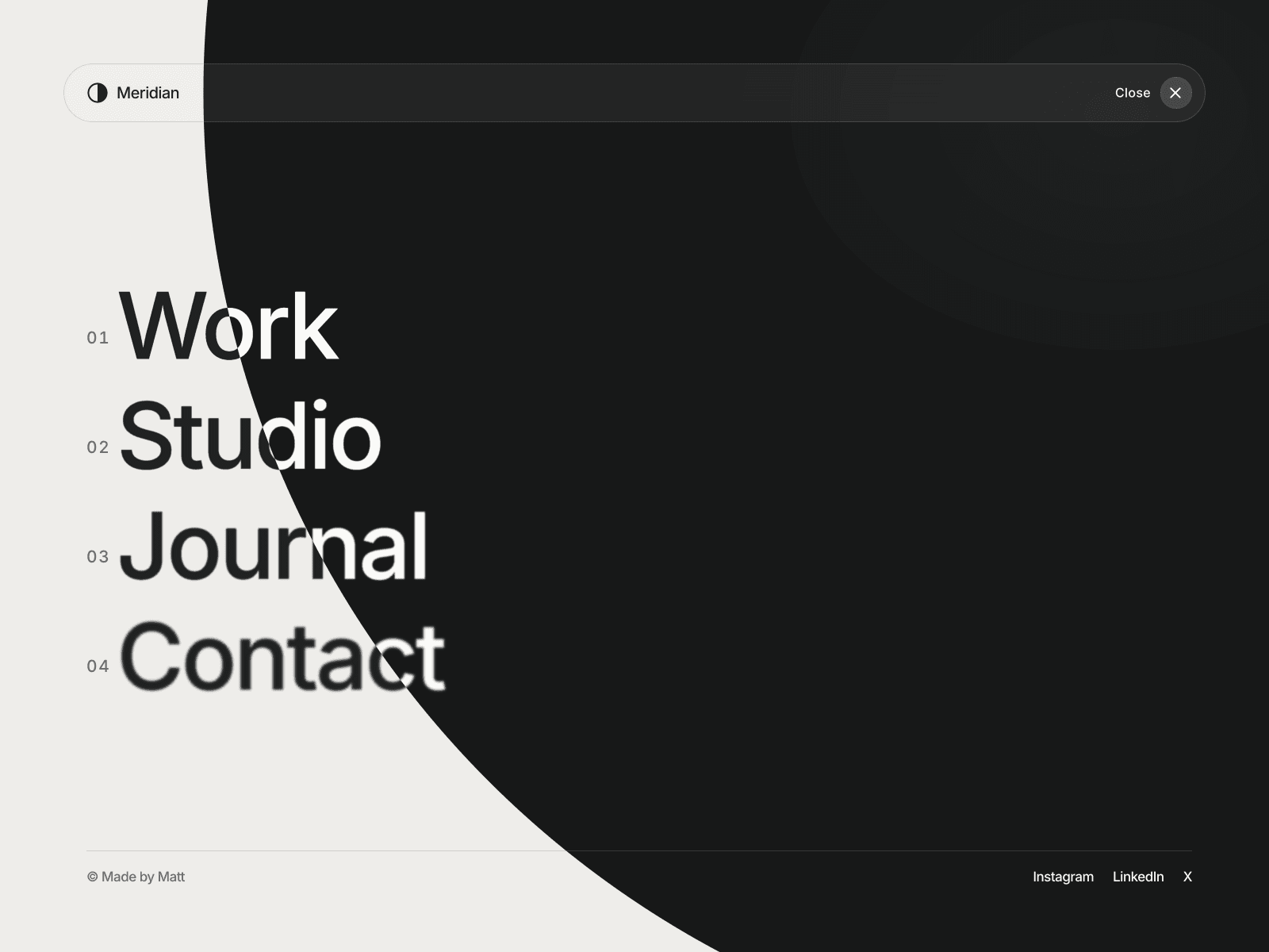Motion Overlay Menu