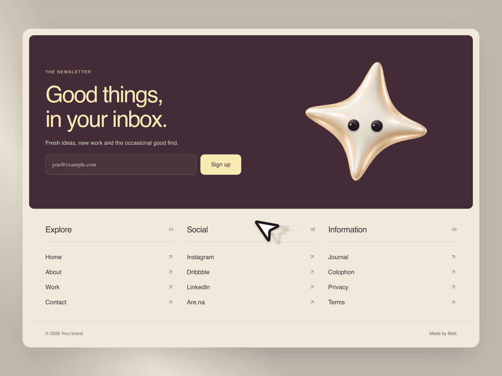 Interactive Footer 5