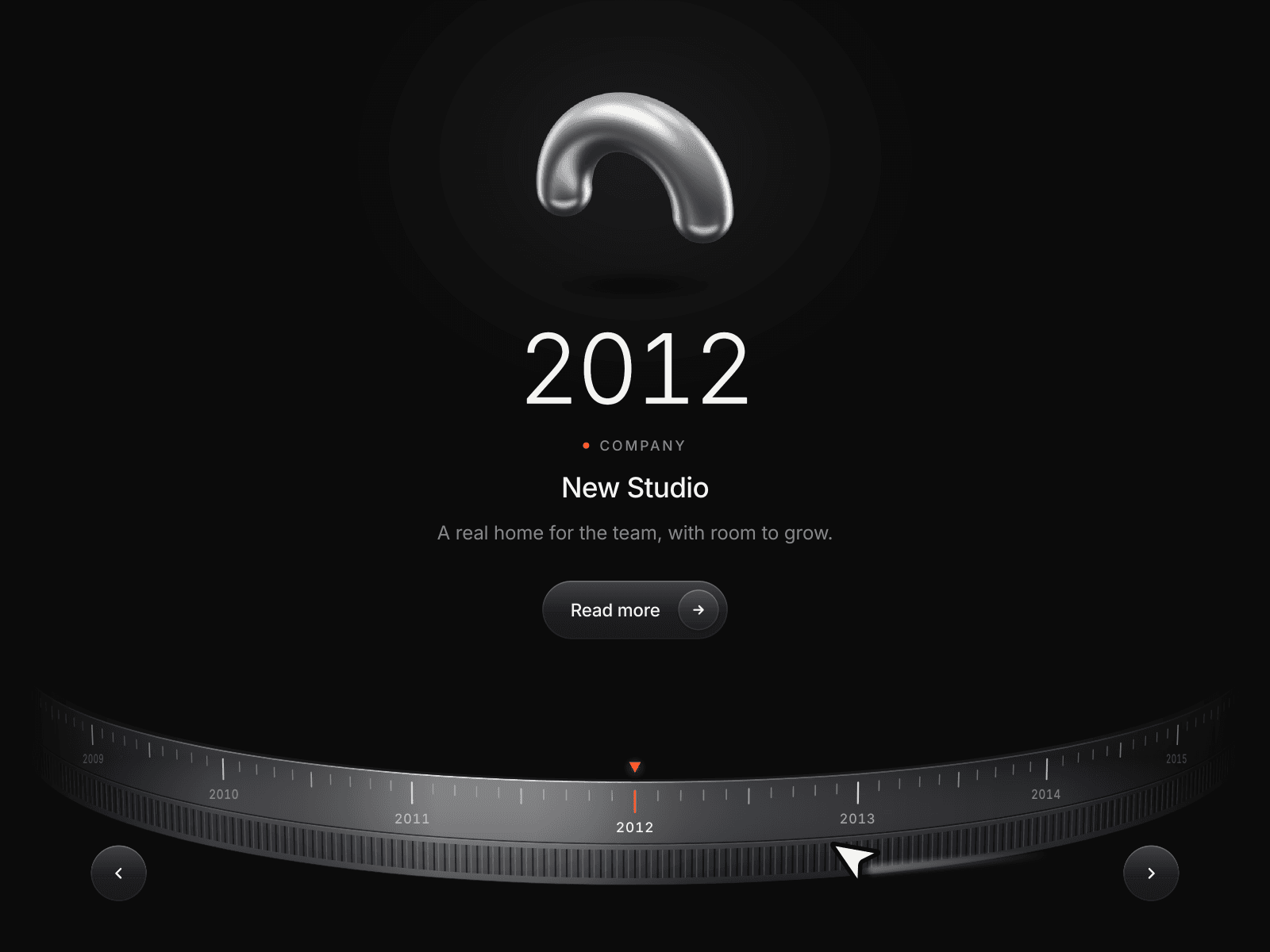 3D Dial Timeline