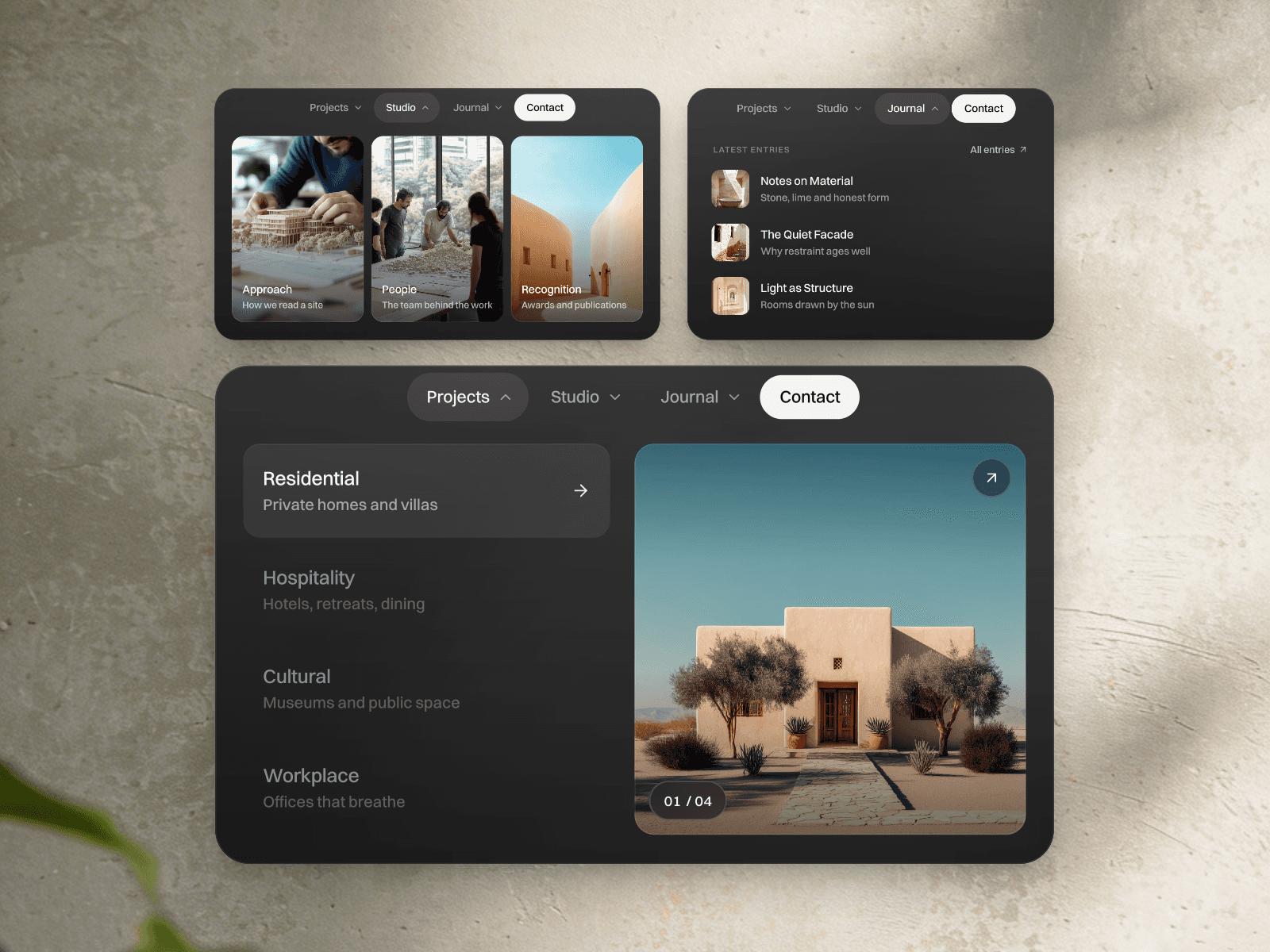 Morphing Mega Menu