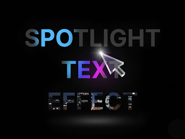 Spotlight Text Hover