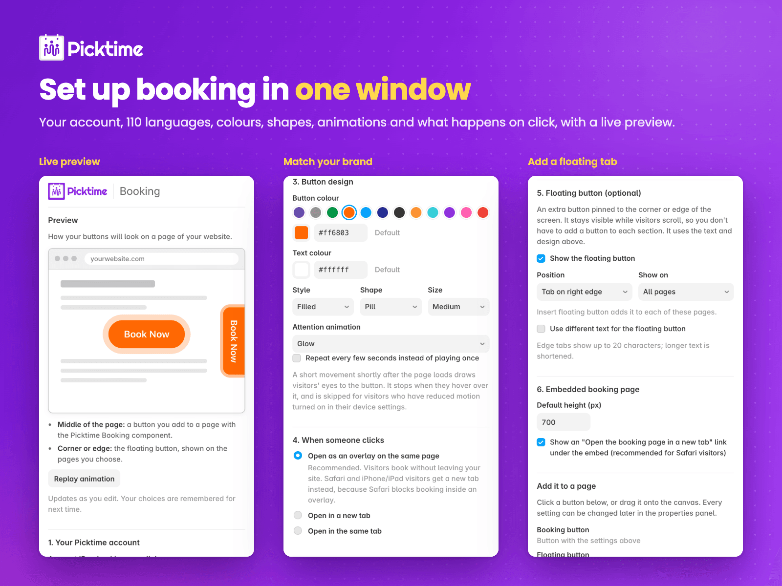Picktime Booking