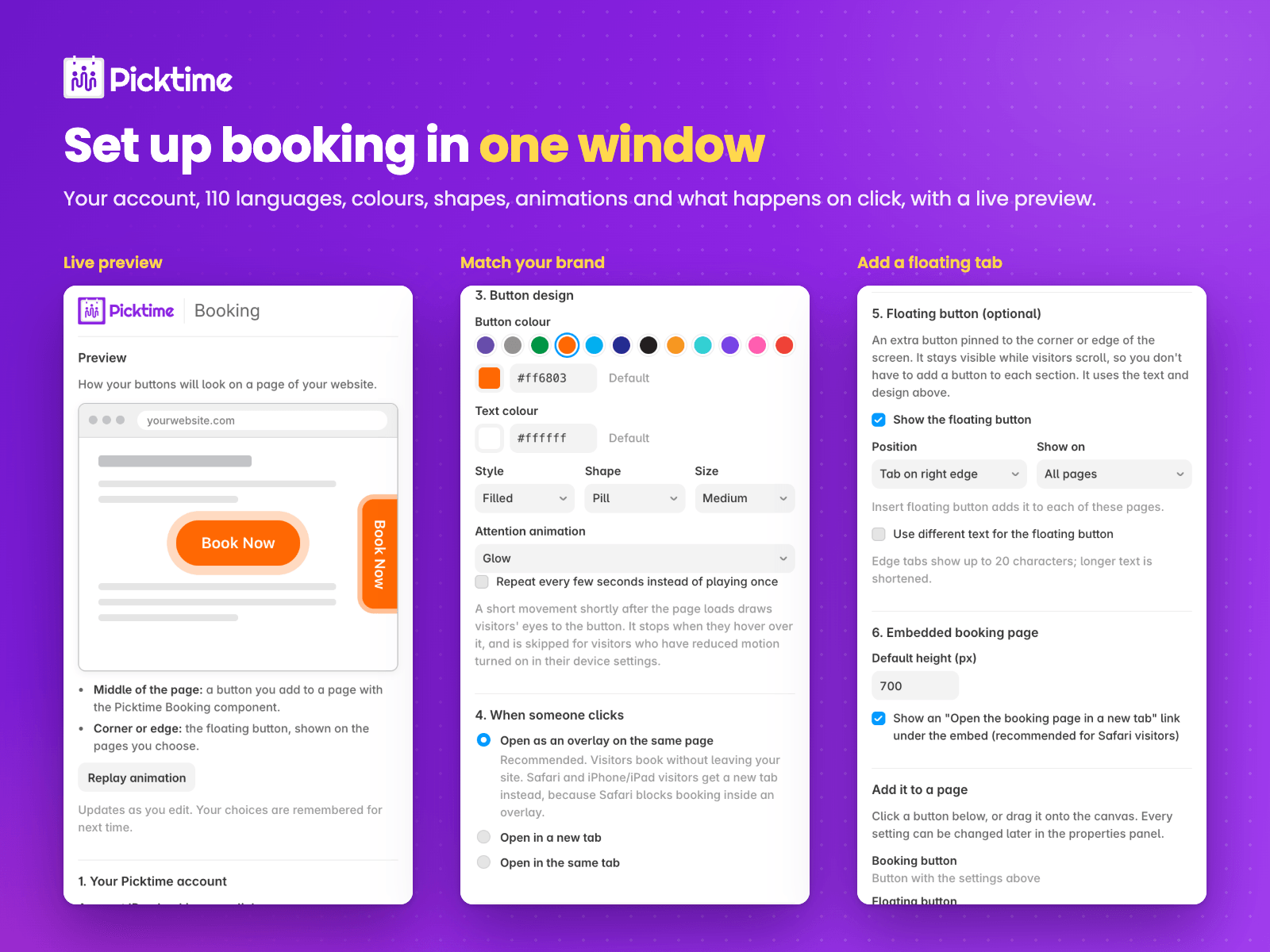 Picktime Booking