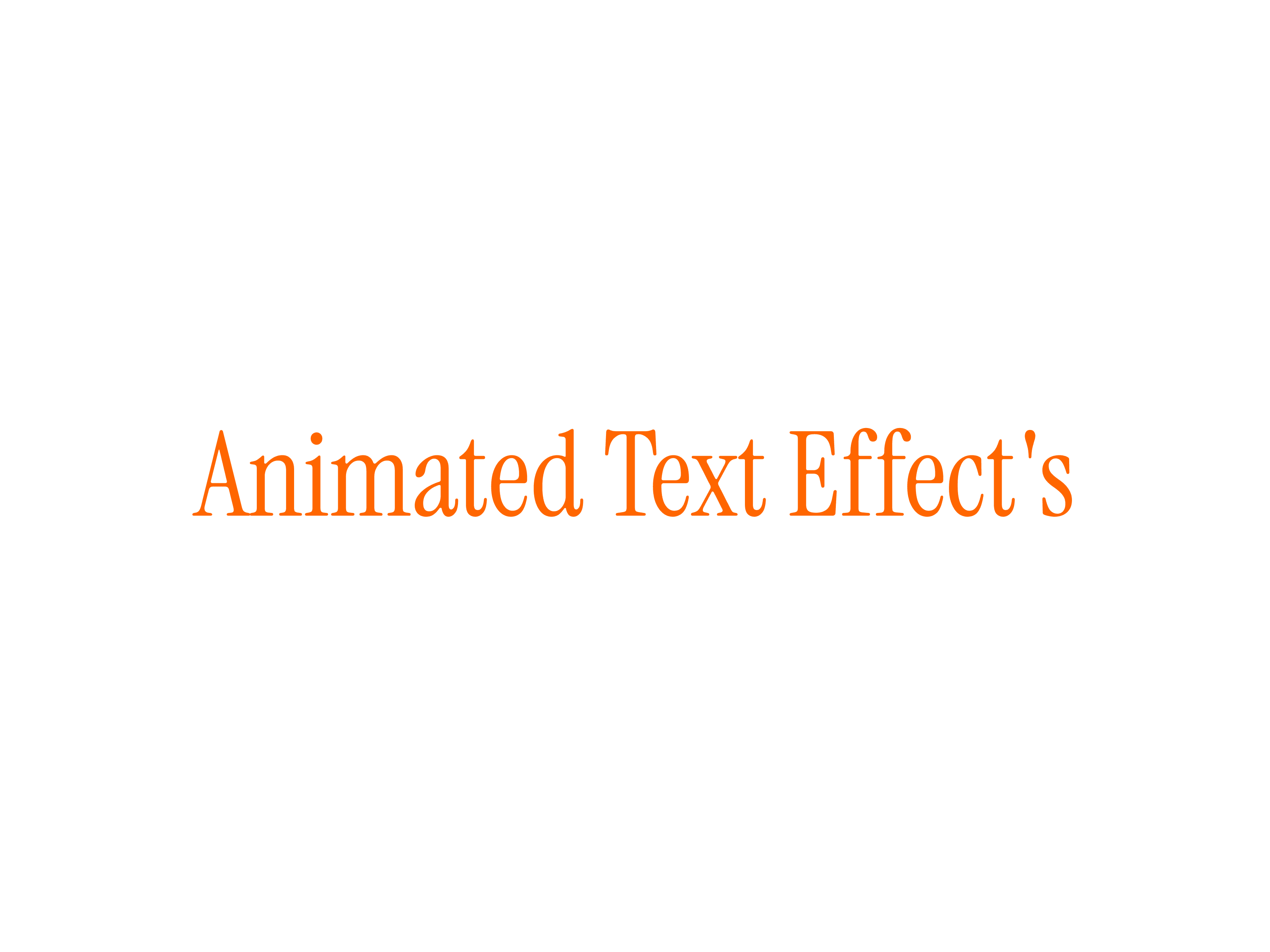 Animated Text Effect