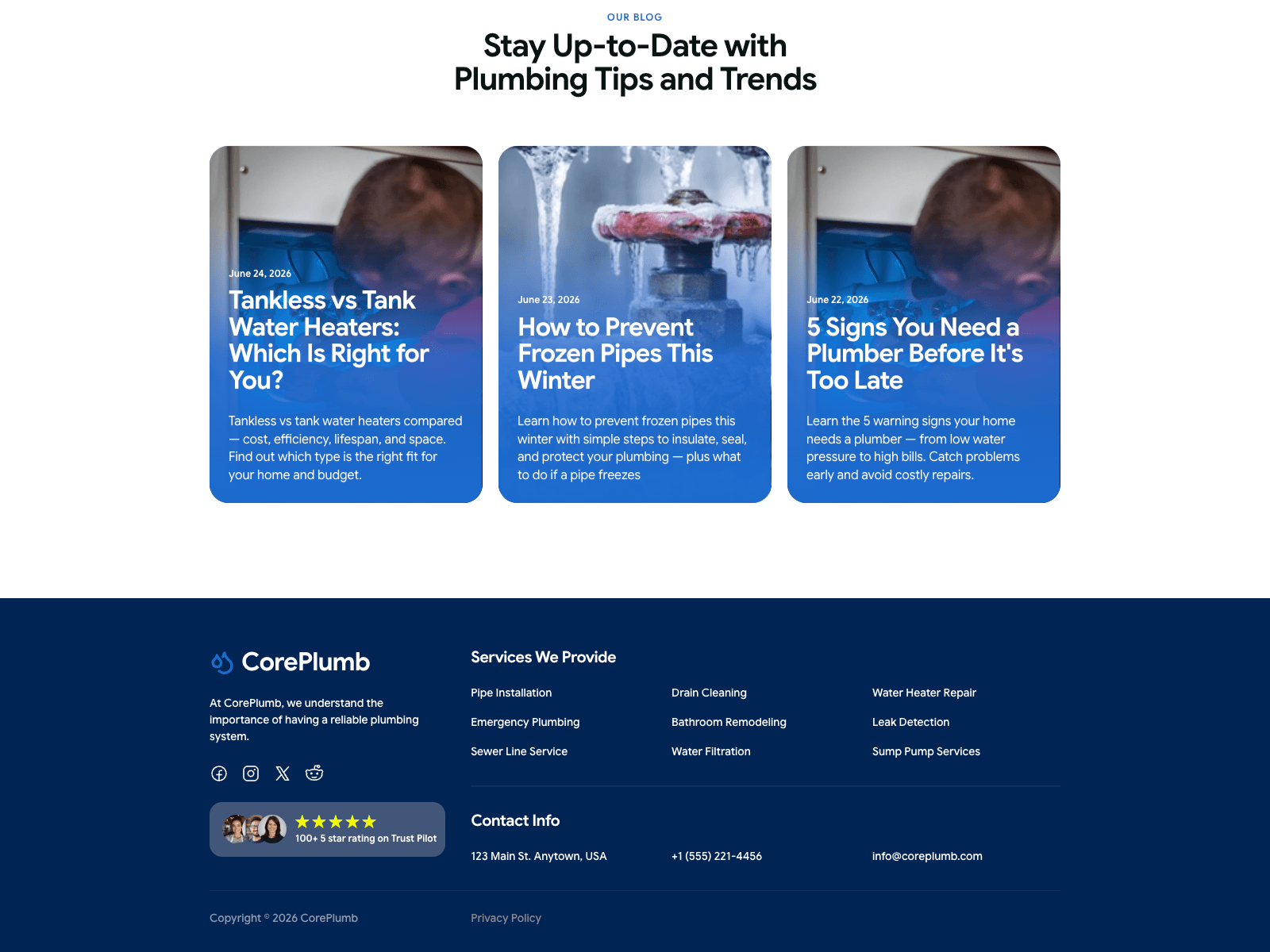 Plumbing Website
