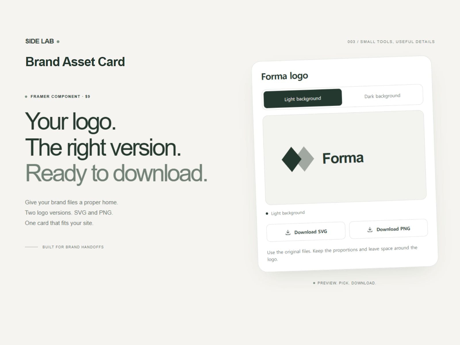 Brand Asset Card