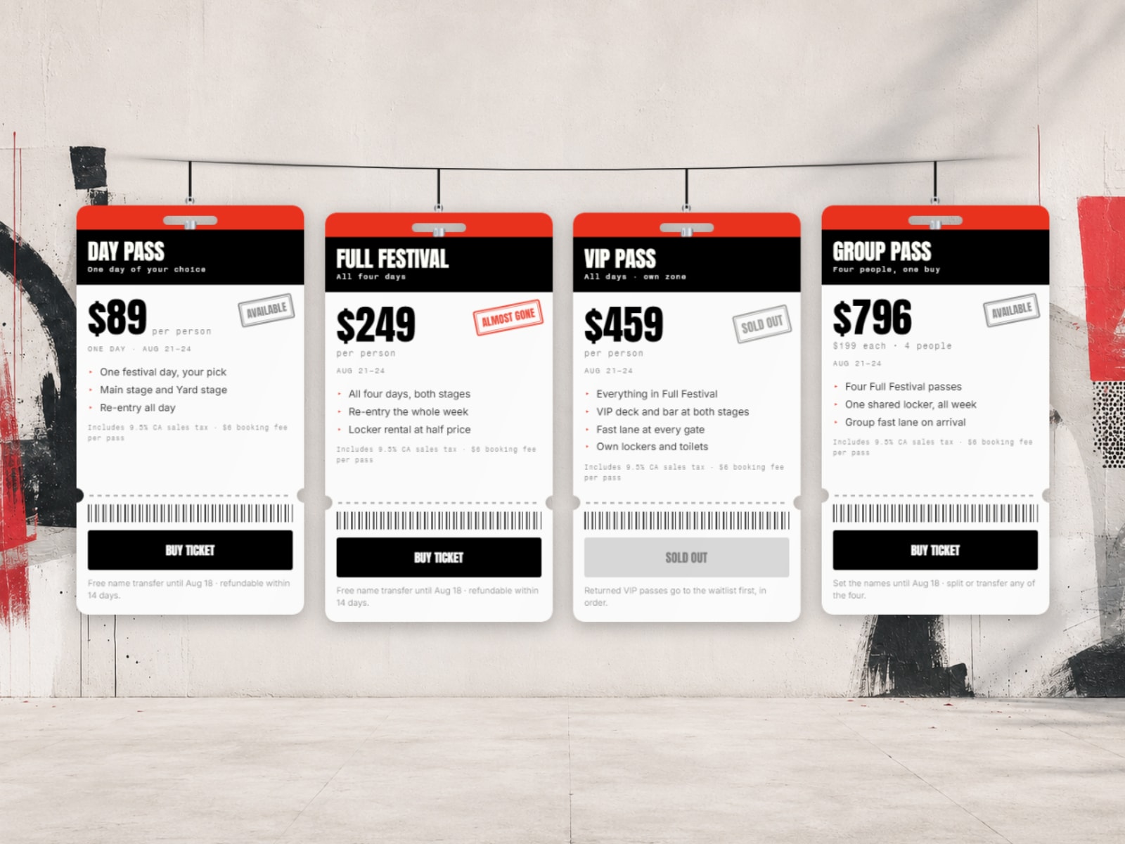 Ticket Card
