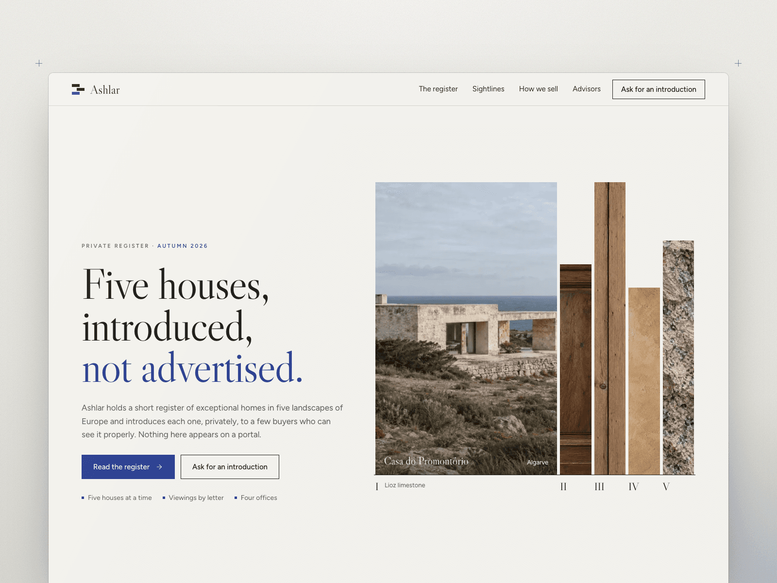 Ashlar — Houses