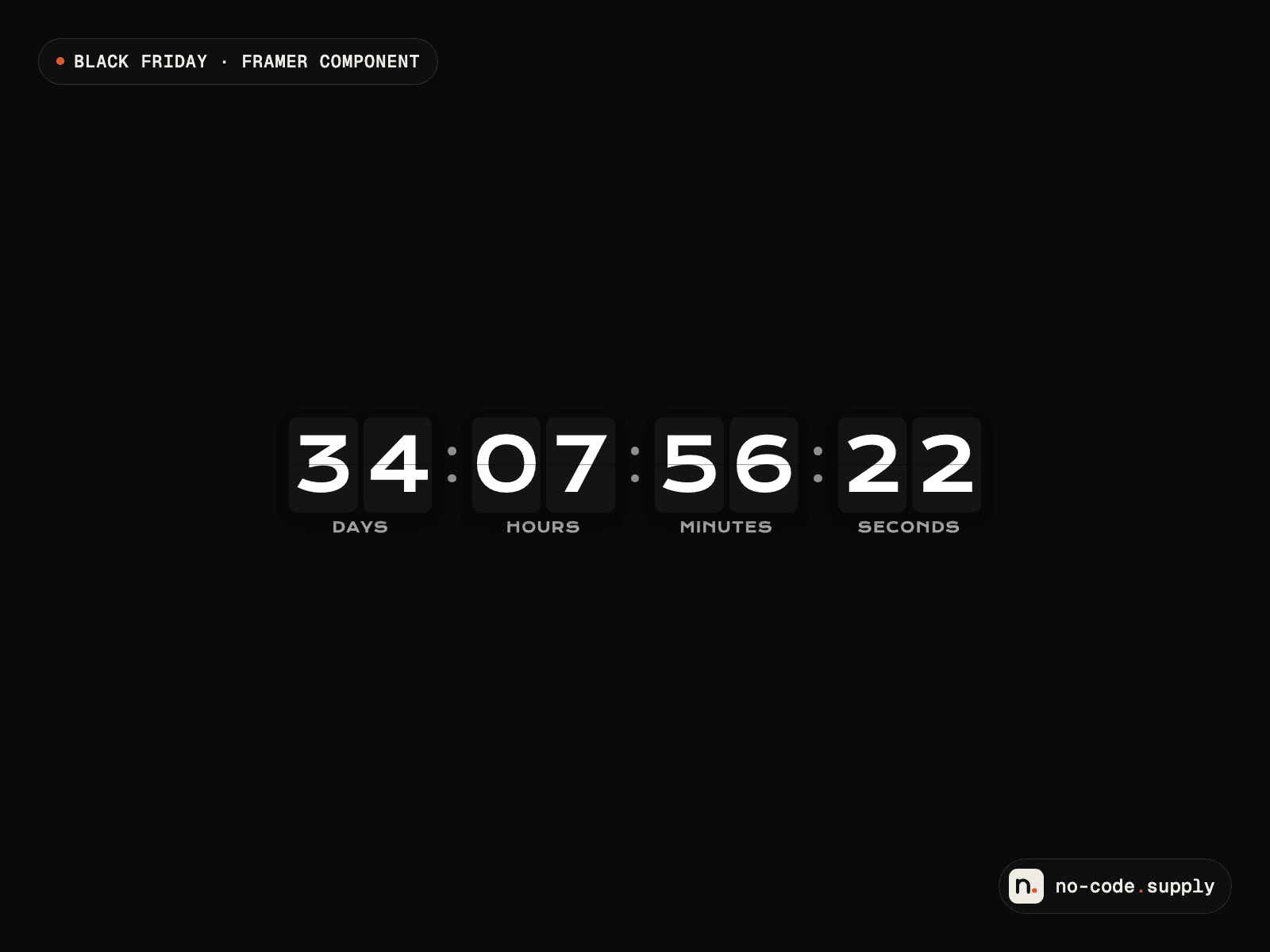 Flip Clock Countdown